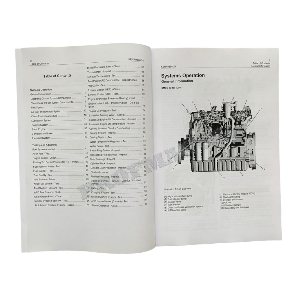 Caterpillar C9.3 Engine Loader Disassem Assem System Operat Test Adjust Full Service Manual