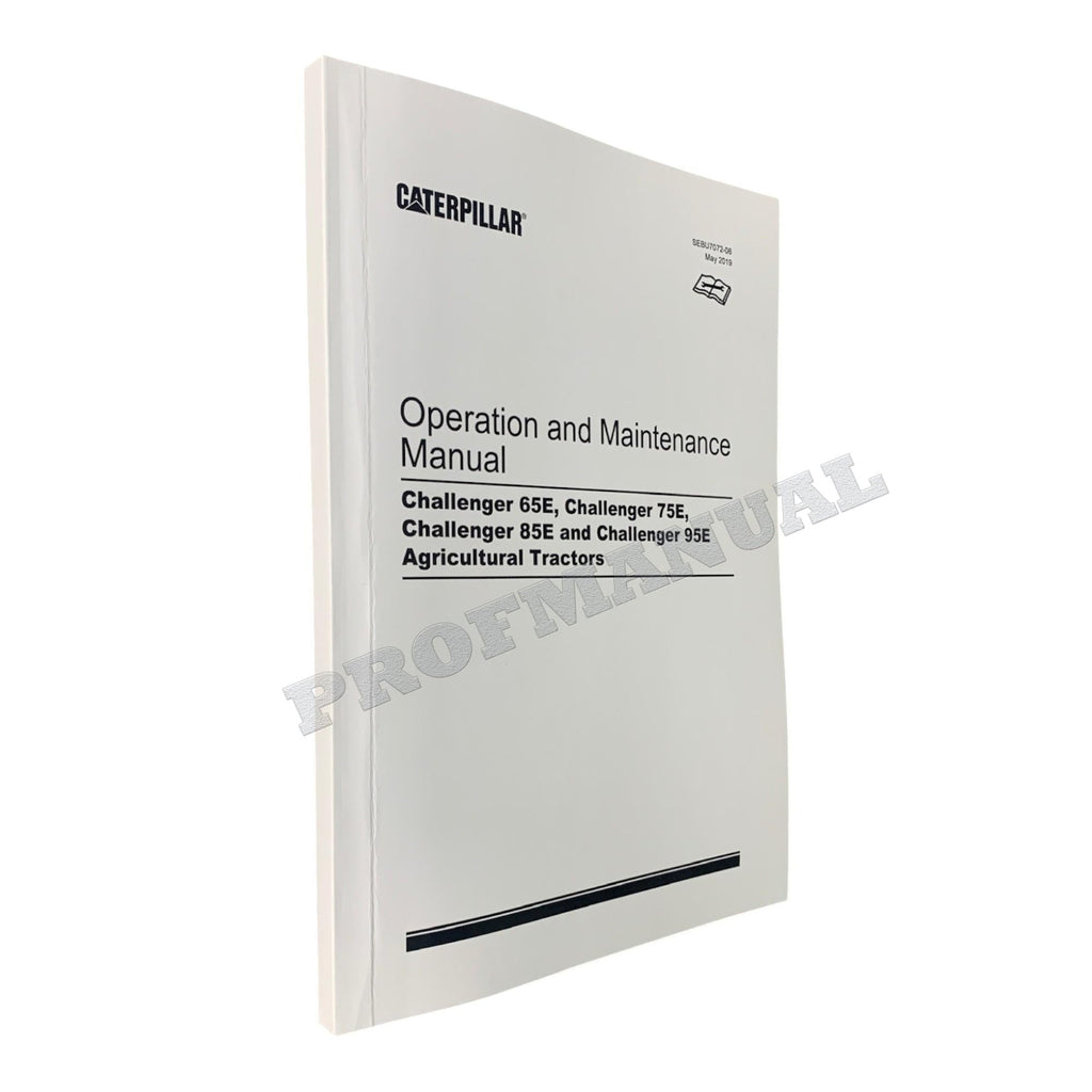 Manual de servicio completo del tractor agrícola Caterpillar Challenger 65E, 75E, 85E y 95E