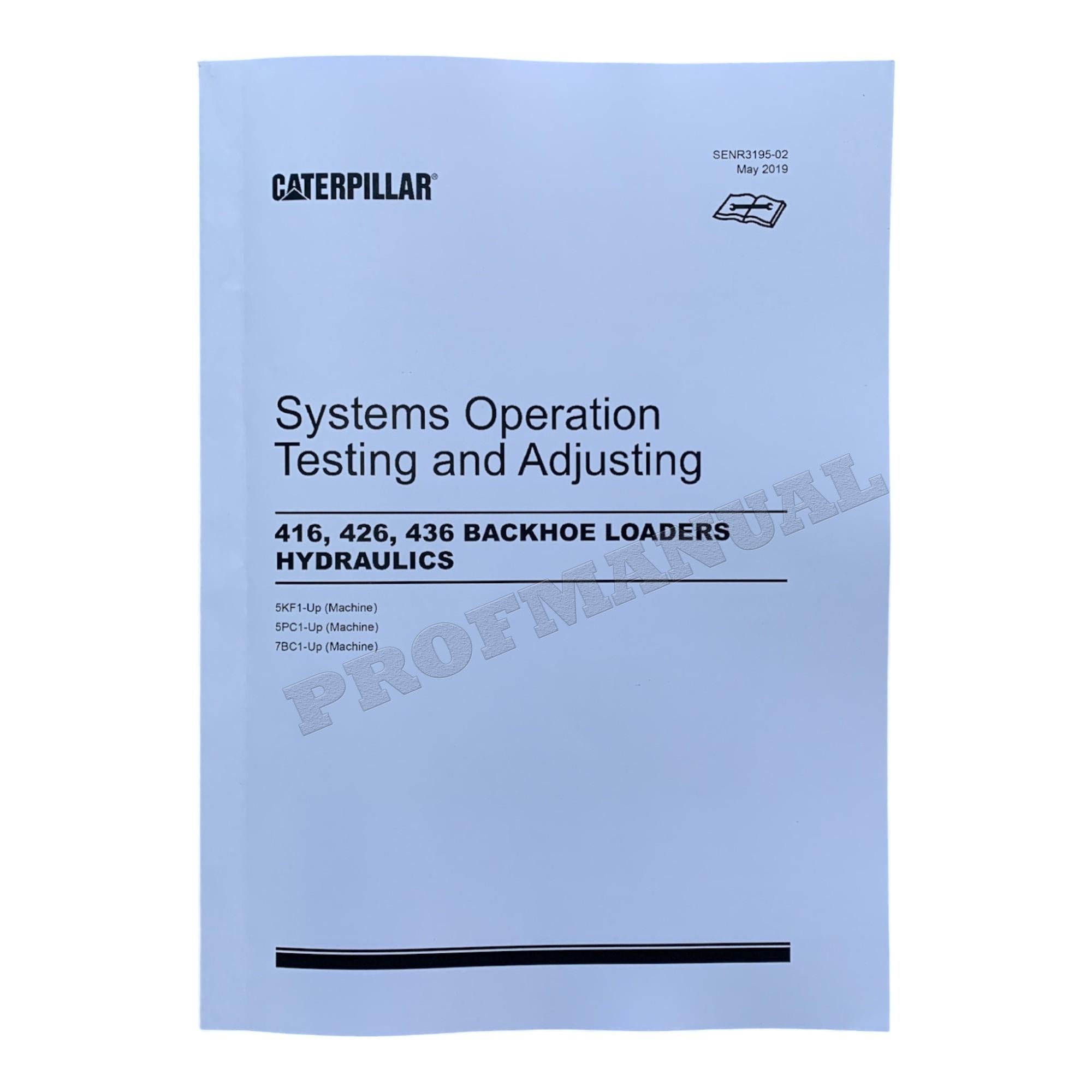 Caterpillar 416 426 436 Series II Backhoe Loader Full Service Manual