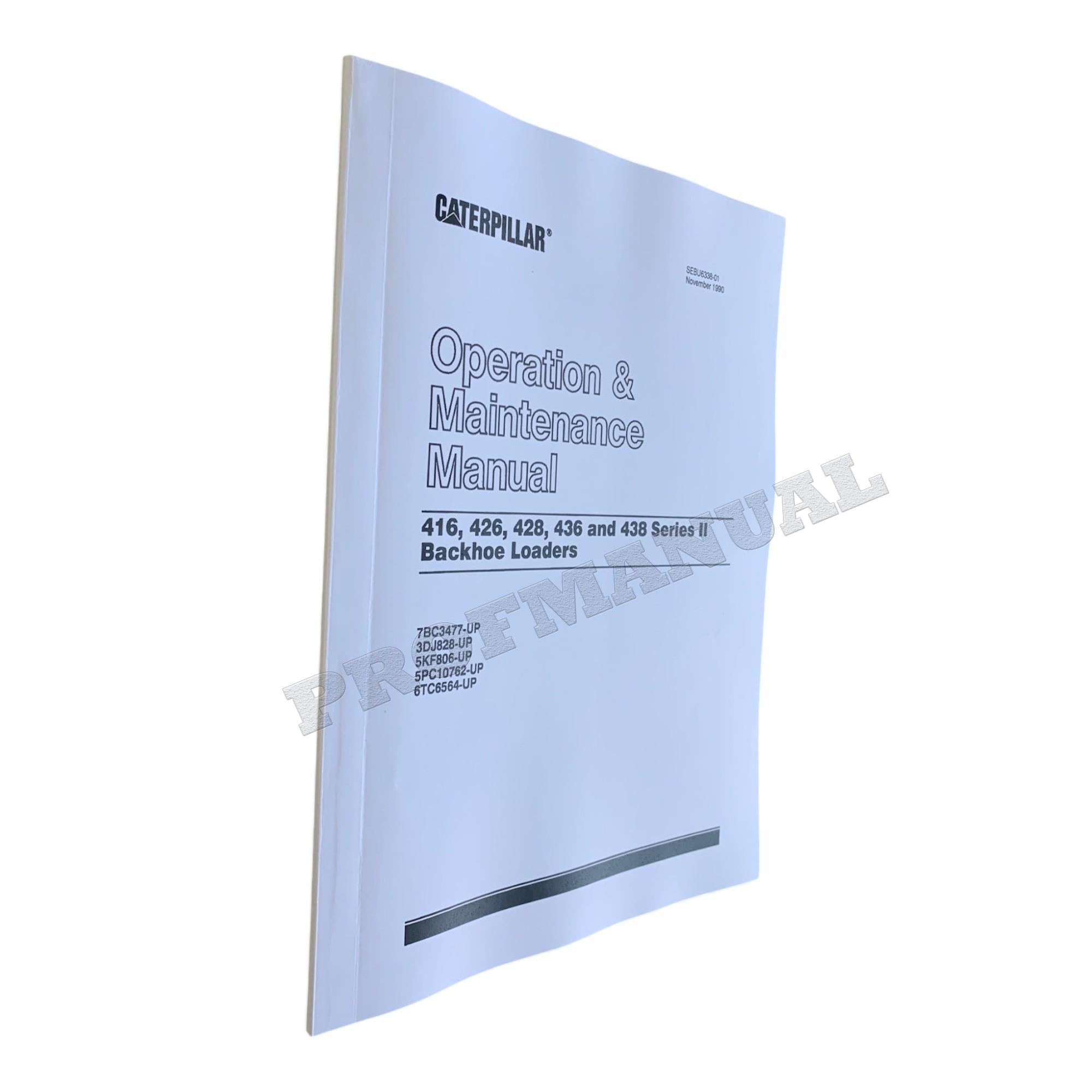 Manual de servicio completo de la retroexcavadora cargadora Caterpillar 416, 426 y 436 Serie II
