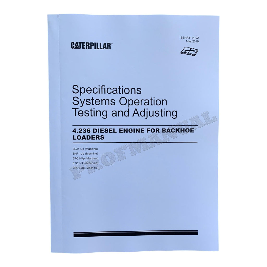 Caterpillar 416 426 436 Series II Backhoe Loader Full Service Manual
