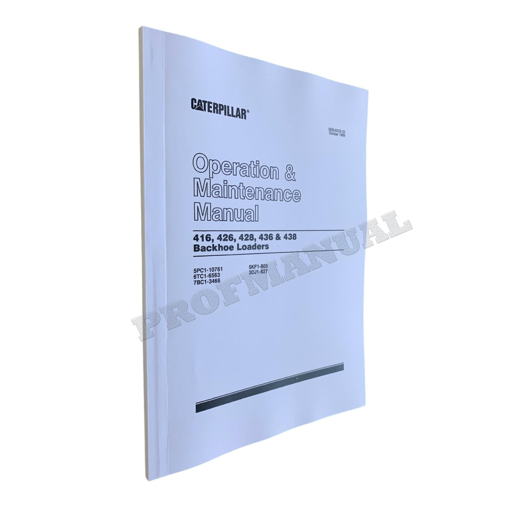 Caterpillar 416 426 436 Series II Backhoe Loader Full Service Manual