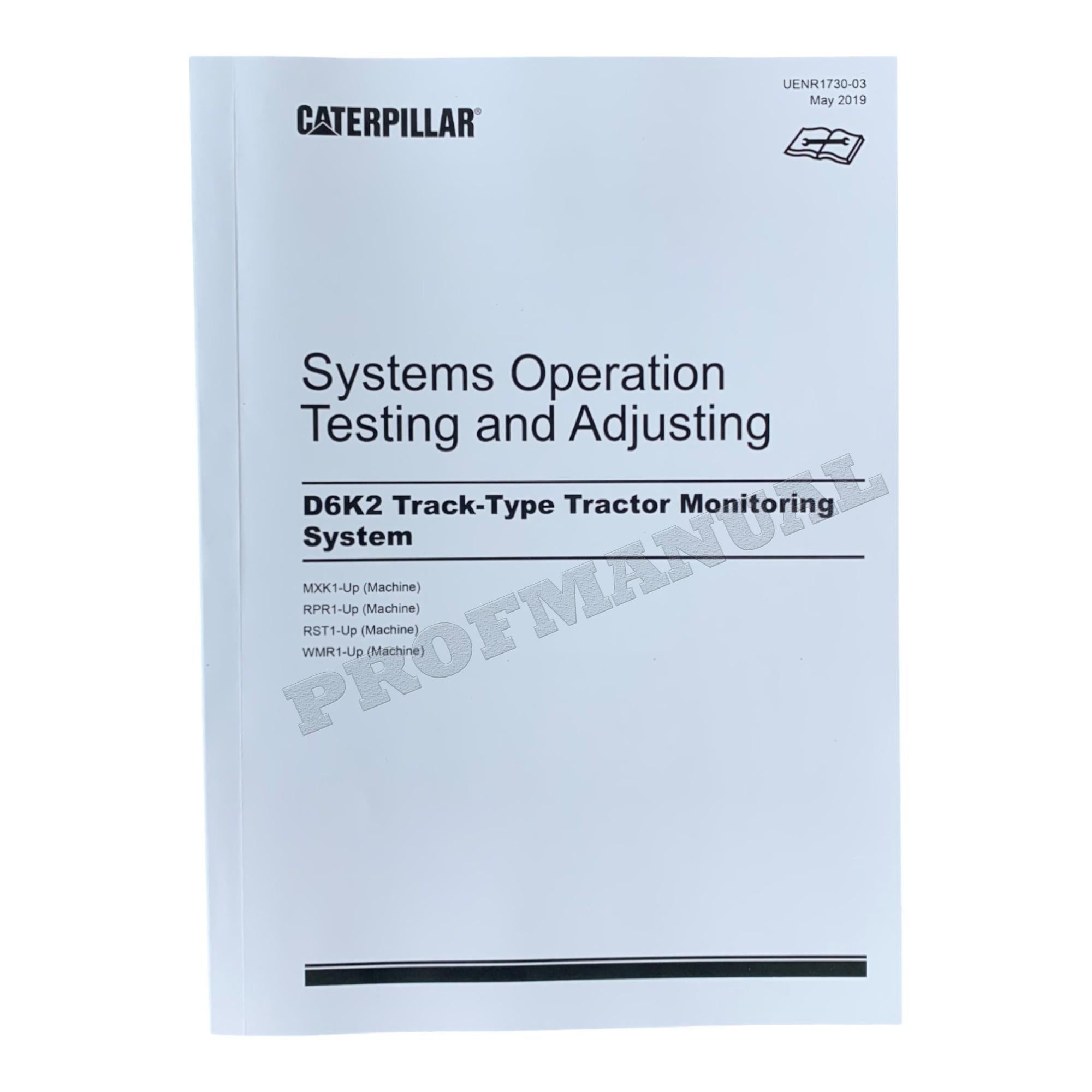 Manual de servicio completo del tractor de cadenas Caterpillar D6K2 17 libros *Enviar número de serie