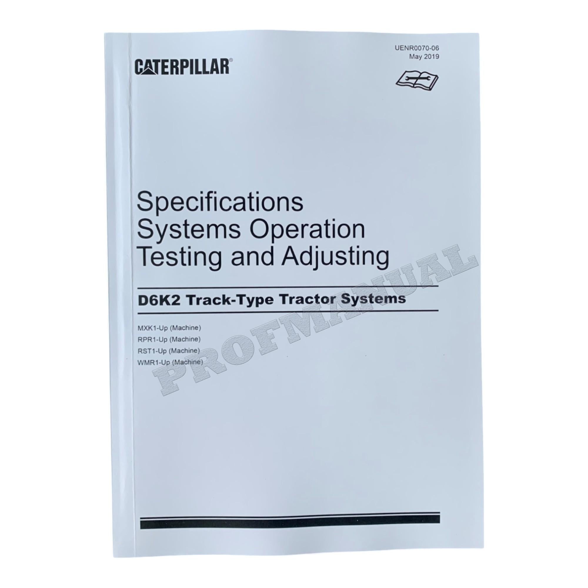 Manual de servicio completo del tractor de cadenas Caterpillar D6K2 17 libros *Enviar número de serie