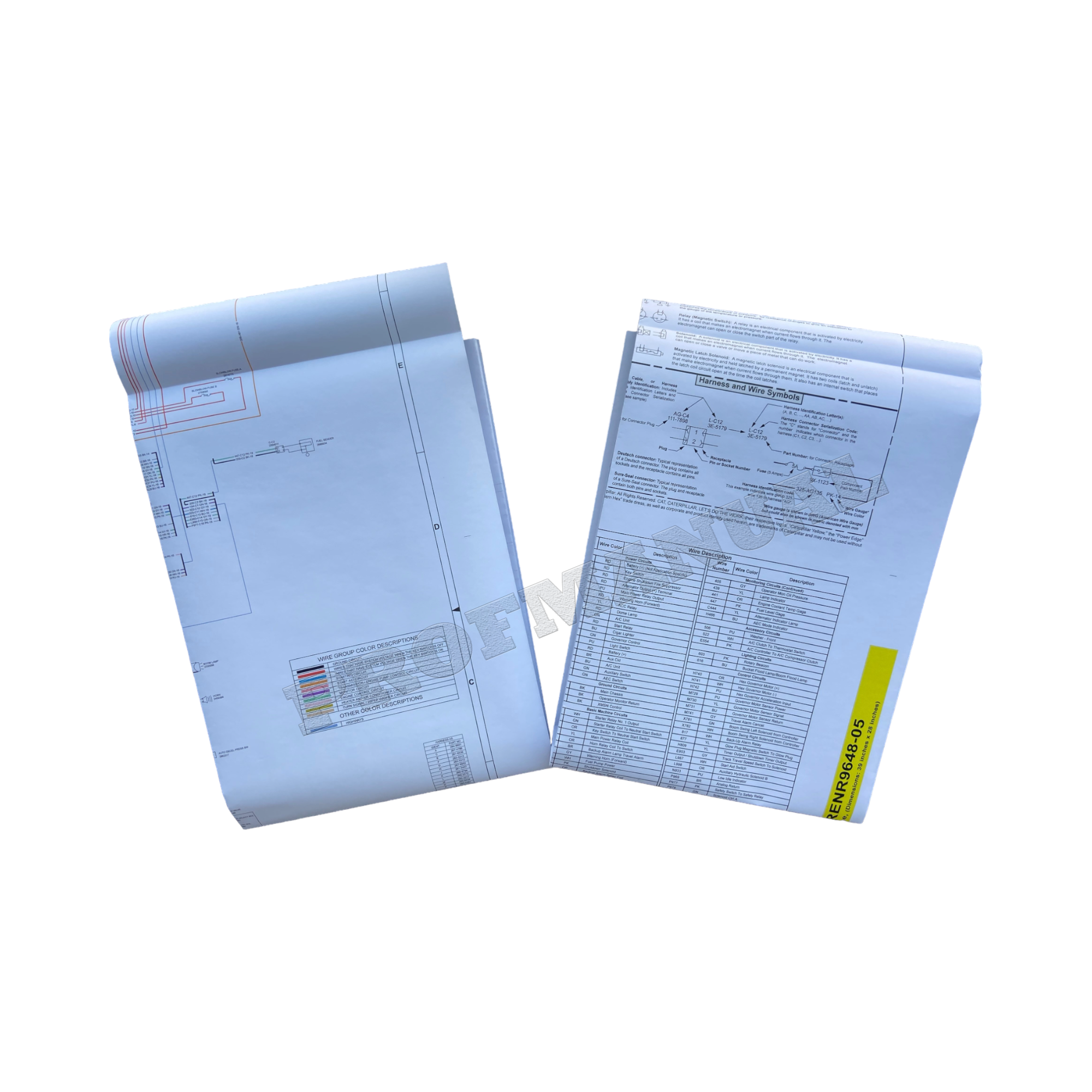 Manual de servicio del esquema del sistema eléctrico de la miniexcavadora Caterpillar 305C CR