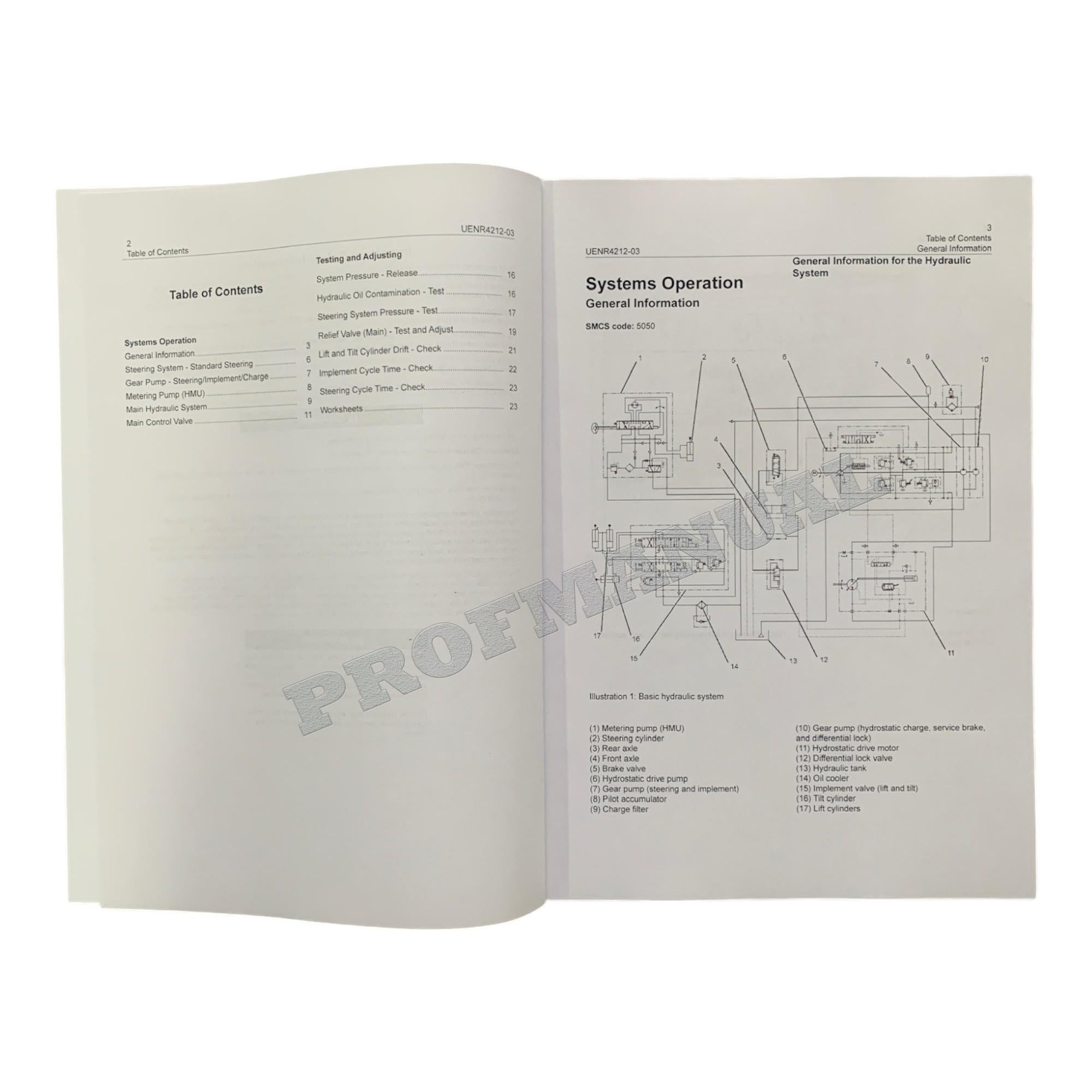Manual de servicio completo de la CARGADORA DE RUEDAS COMPACTA Caterpillar 903C2 *Enviar número de serie
