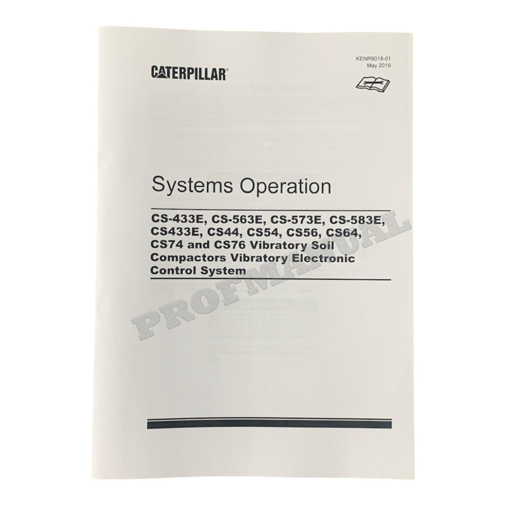 Manual de servicio completo del compactador vibratorio Caterpillar CS-76 *Enviar número de serie