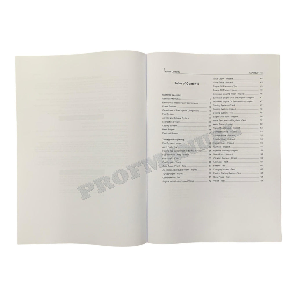 Caterpillar C6.6 Engine Disassem Assem Specif Troubleshooting Service Manual *Send SN