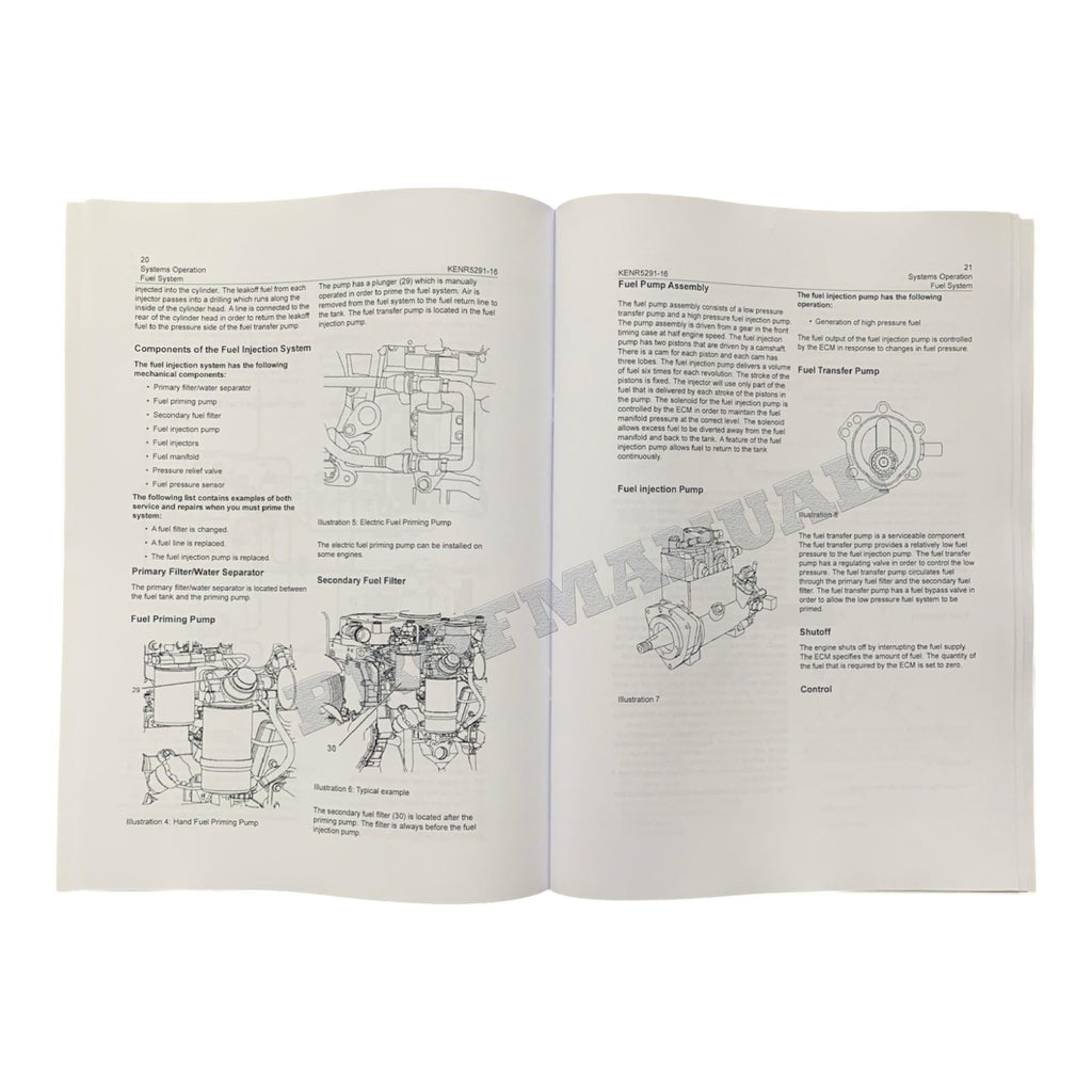 Caterpillar C6.6 Engine Disassem Assem Specif Troubleshooting Service Manual *Send SN