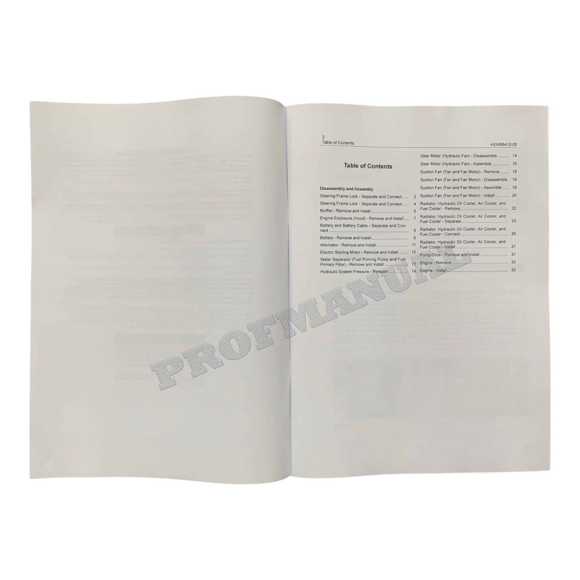 Caterpillar C6.6 Engine Disassem Assem Specif Troubleshooting Service Manual *Send SN