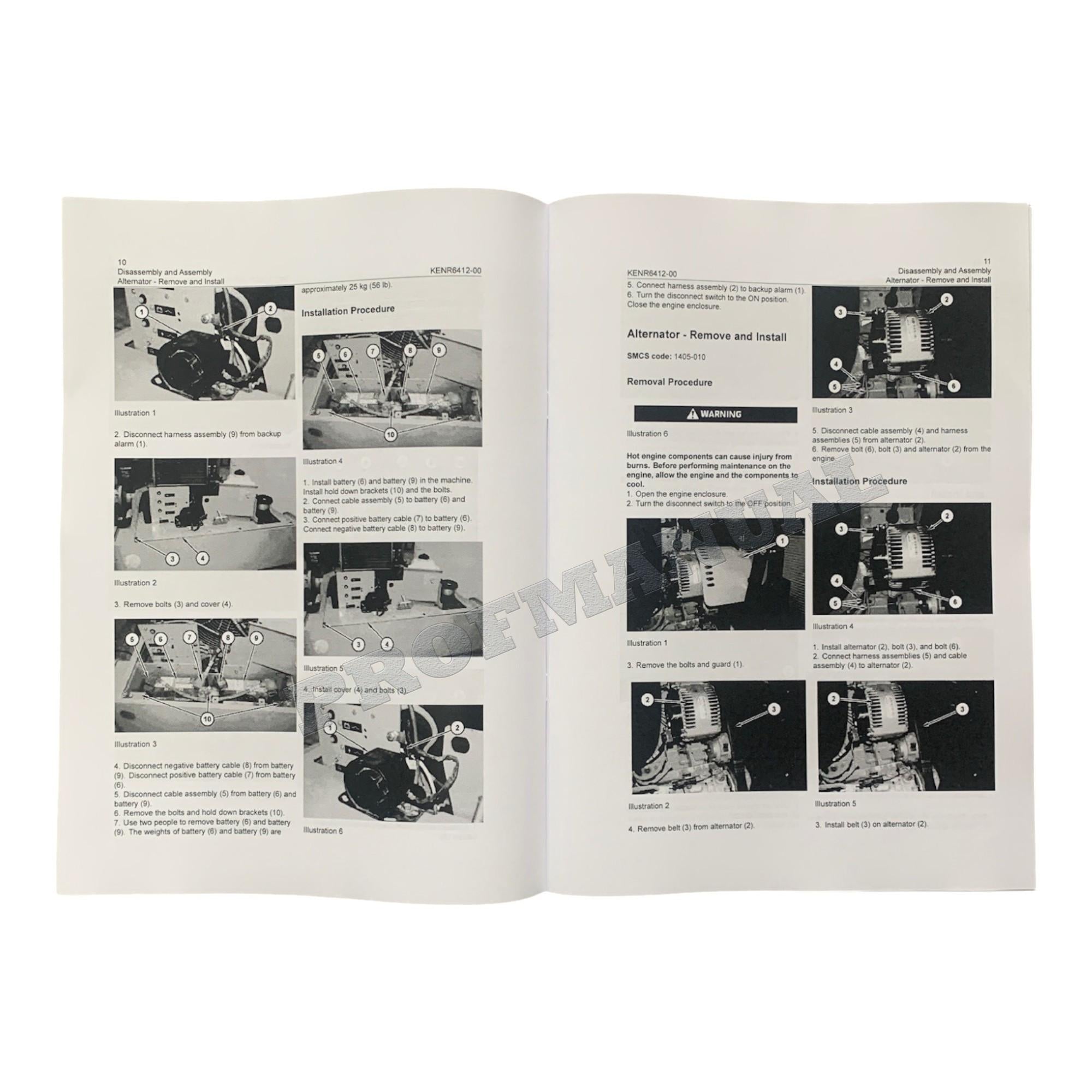 Caterpillar C6.6 Engine Disassem Assem Specif Troubleshooting Service Manual *Send SN