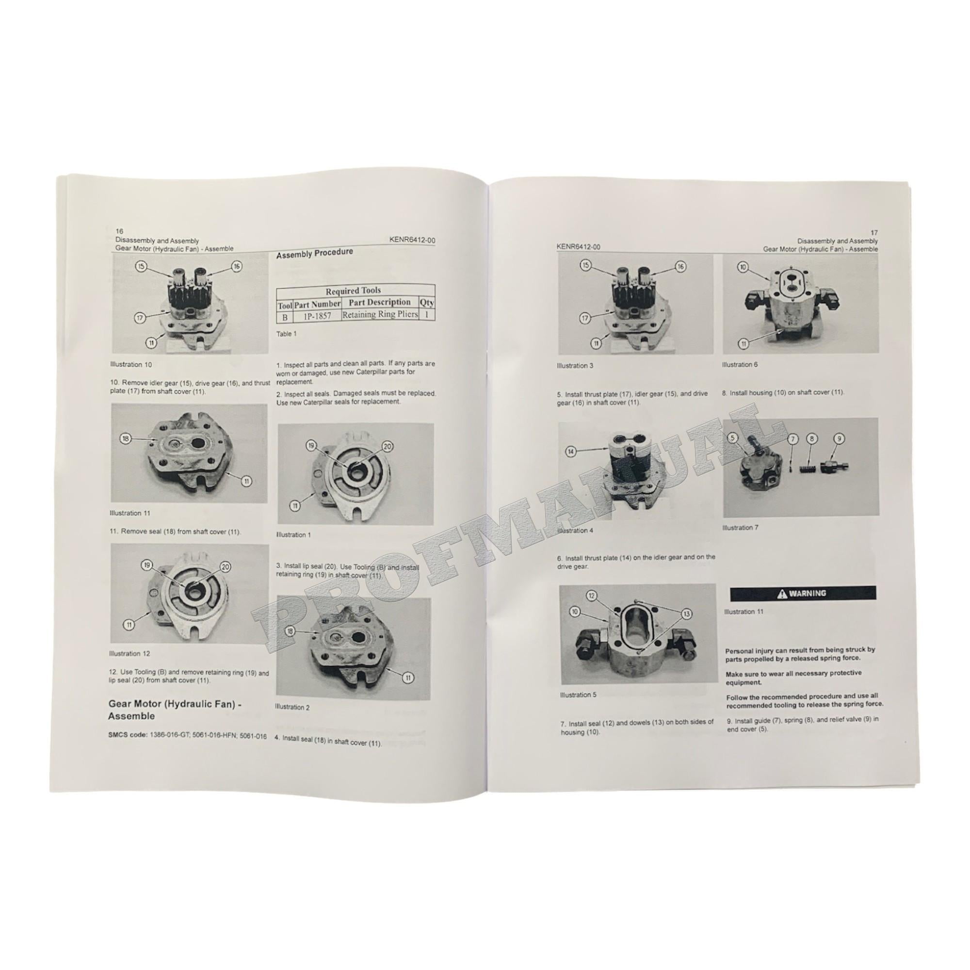 Caterpillar C6.6 Engine Disassem Assem Specif Troubleshooting Service Manual *Send SN