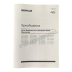 Caterpillar C6.6 Engine Disassem Assem Specif Troubleshooting Service Manual *Send SN