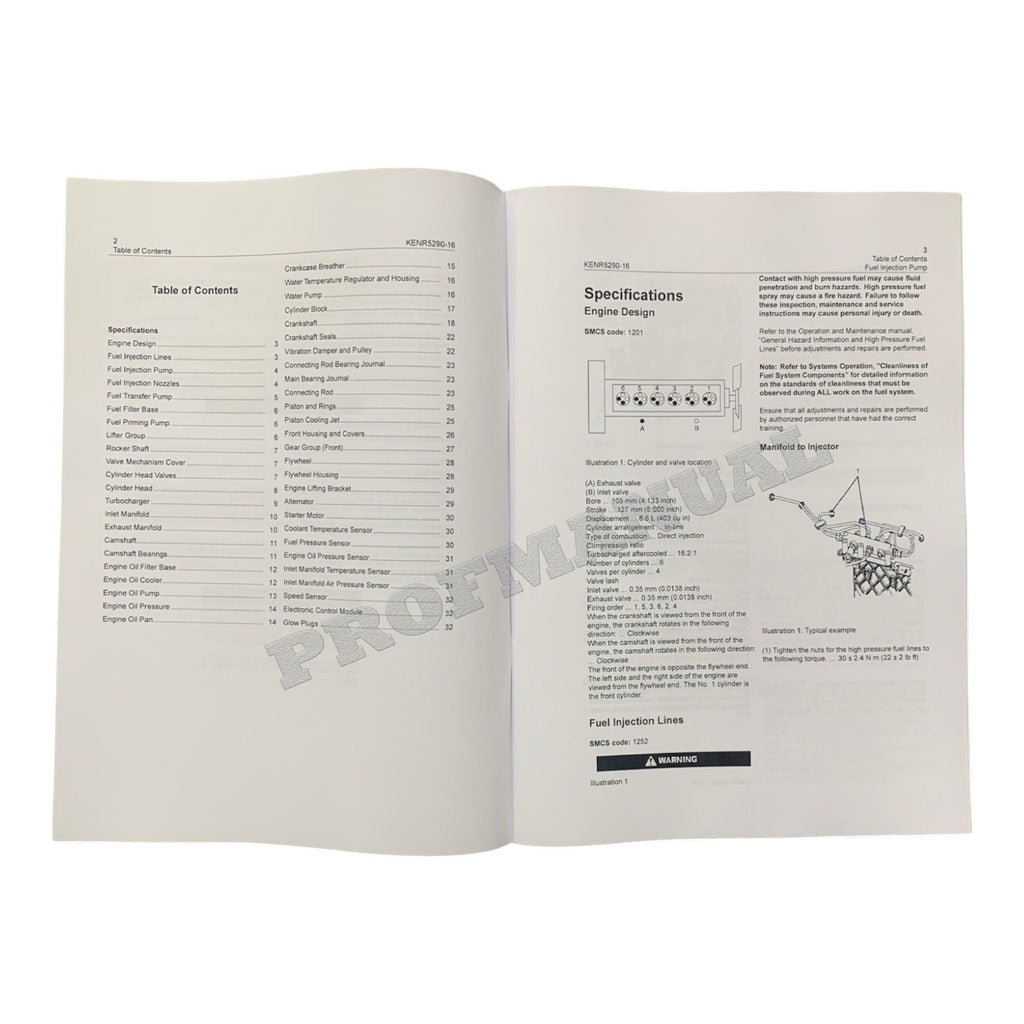 Caterpillar C6.6 Engine Disassem Assem Specif Troubleshooting Service Manual *Send SN
