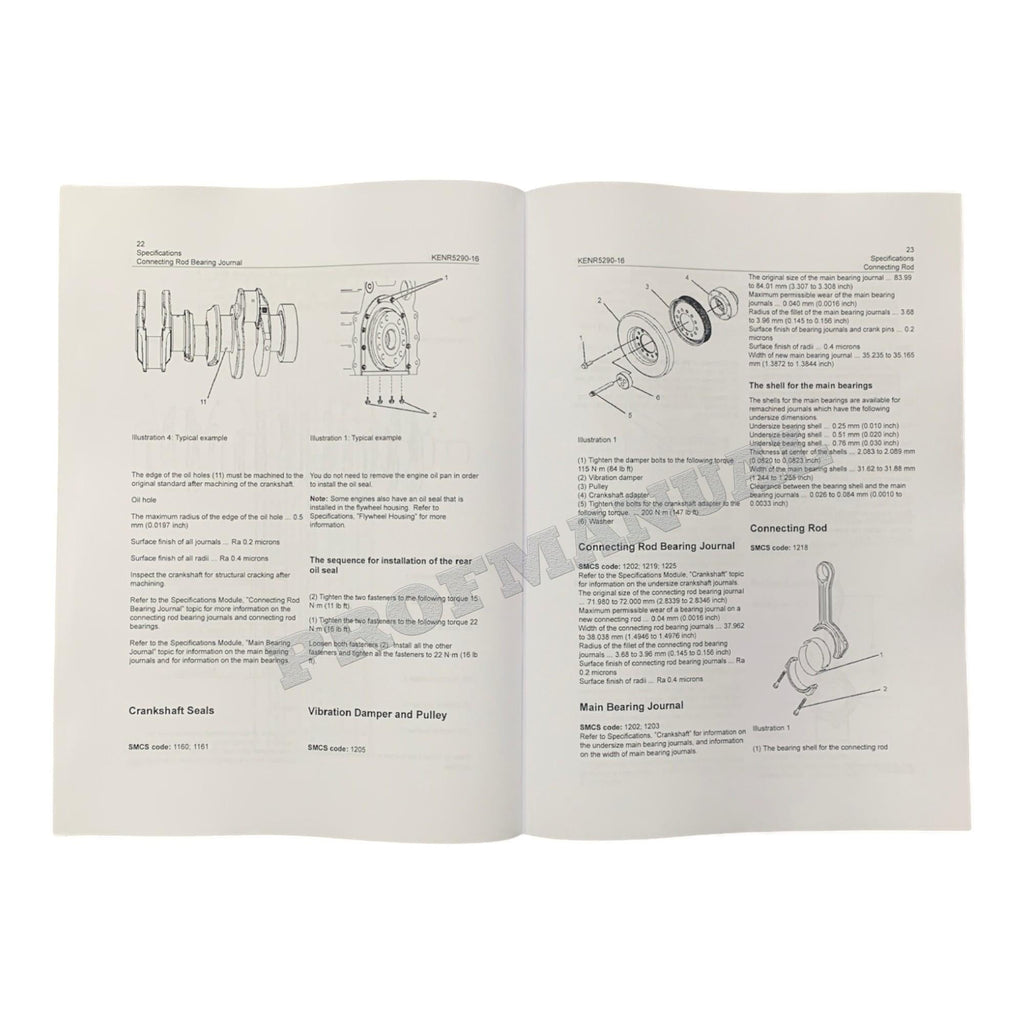 Caterpillar C6.6 Engine Disassem Assem Specif Troubleshooting Service Manual *Send SN