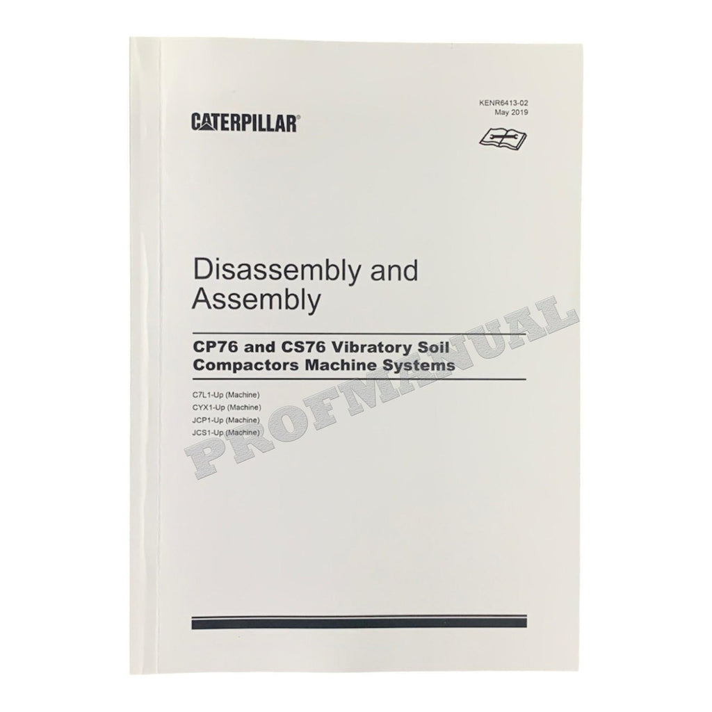 Manual de servicio completo del compactador vibratorio Caterpillar CS-76 *Enviar número de serie