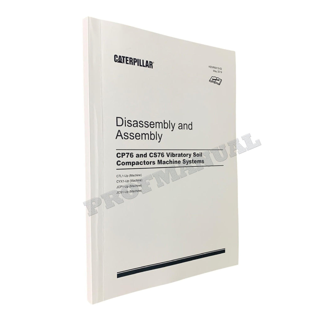 Manual de servicio completo del compactador vibratorio Caterpillar CS-76 *Enviar número de serie