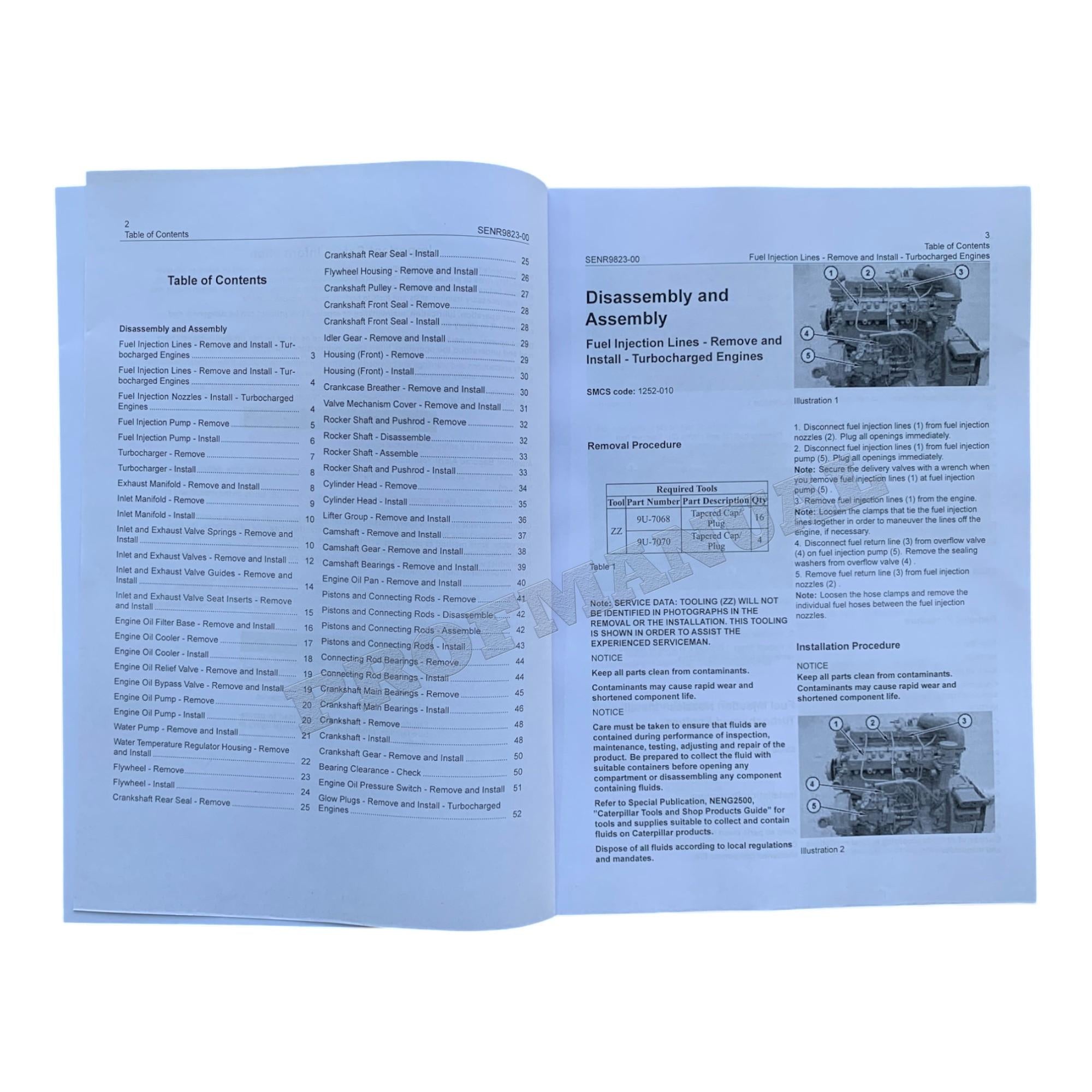Caterpillar 267B 277B 287B Loader 3044C Engine Test Adjust Assembly 4 books *Send Ser Numb