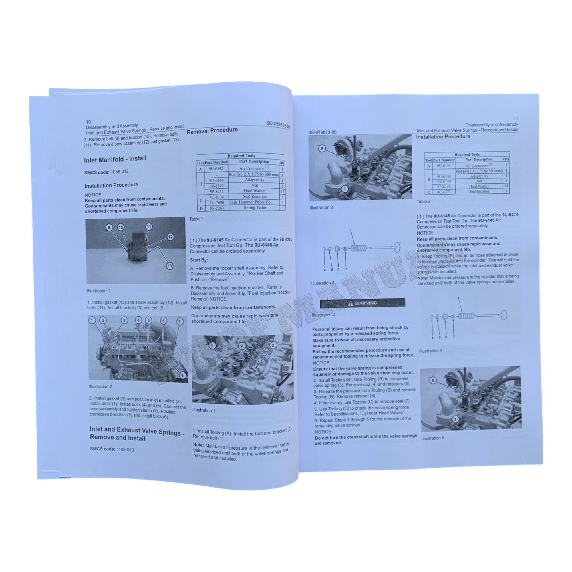 Caterpillar 267B 277B 287B Loader 3044C Engine Test Adjust Assembly 4 books *Send Ser Numb