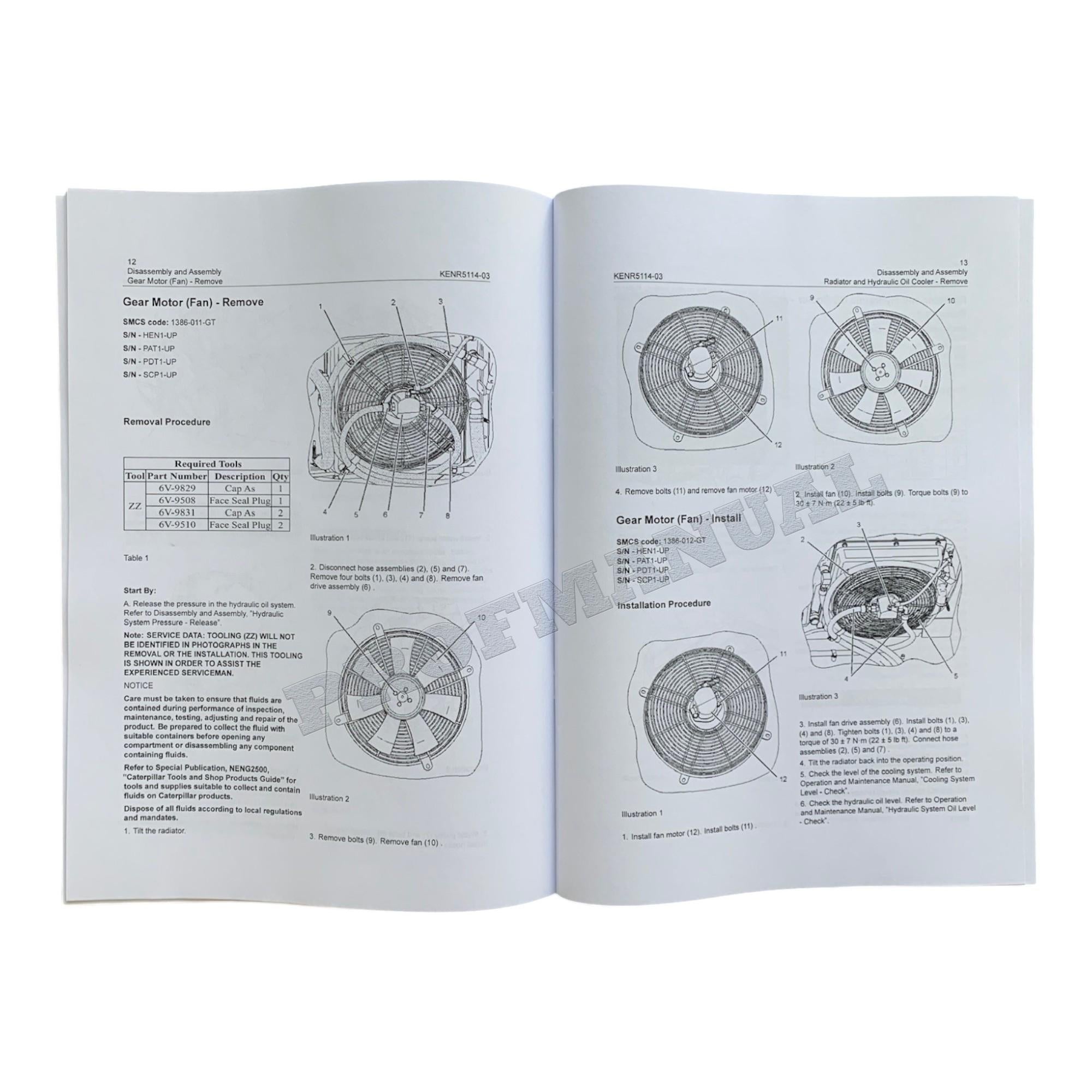Caterpillar 256C 262B 262C 262C2 272C Loader C3.4 Engine Manual Disassem Assem