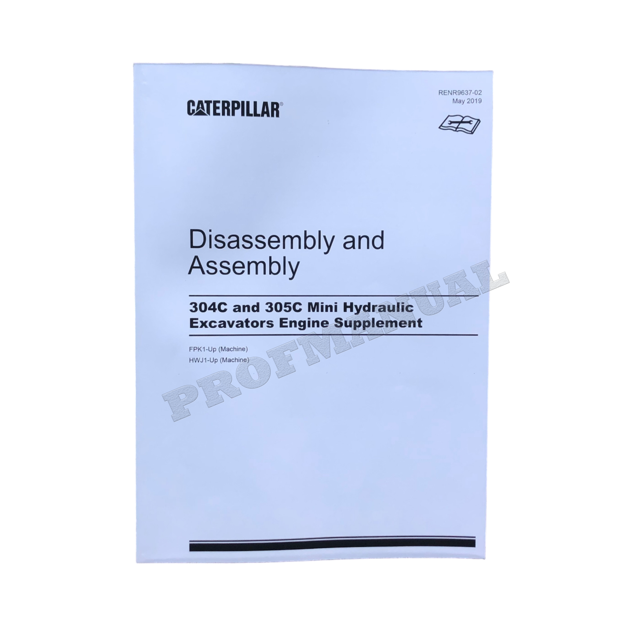 Manual de servicio de la excavadora Caterpillar 305C CONJUNTO COMPLETO N.º DE SERIE HWJ y SUPERIORES