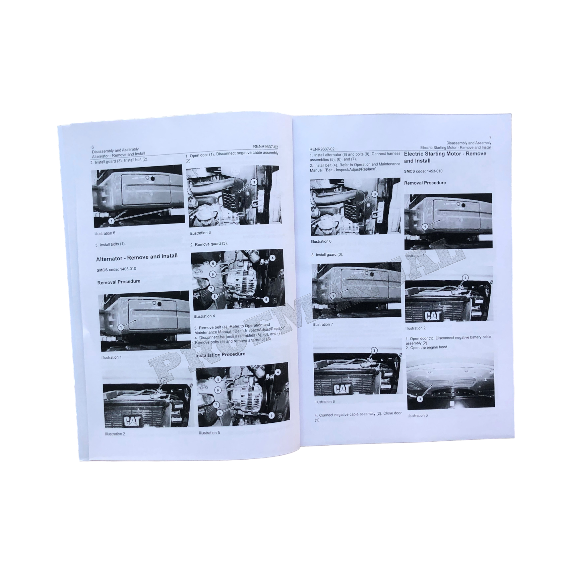 Manual de servicio de la excavadora Caterpillar 305C CONJUNTO COMPLETO N.º DE SERIE HWJ y SUPERIORES