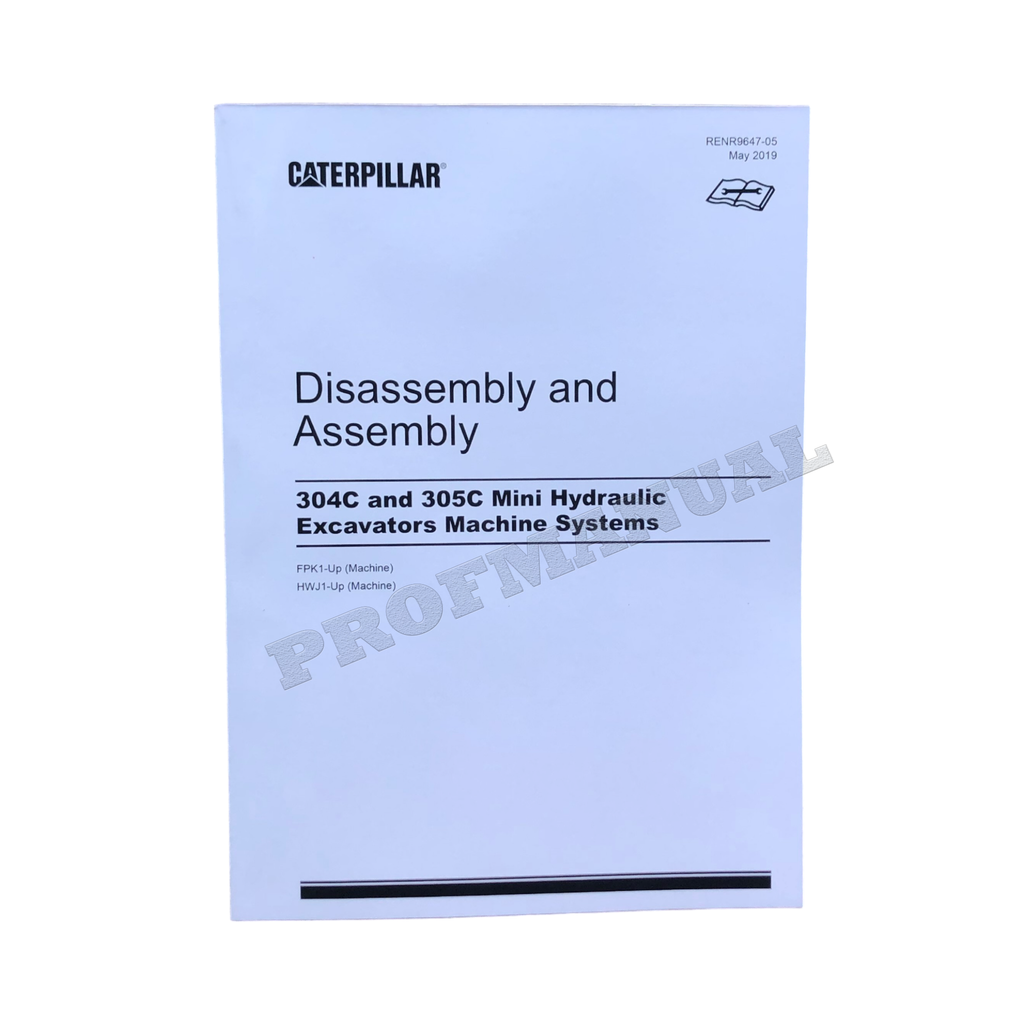 Manual de servicio de la excavadora Caterpillar 305C CONJUNTO COMPLETO N.º DE SERIE HWJ y SUPERIORES