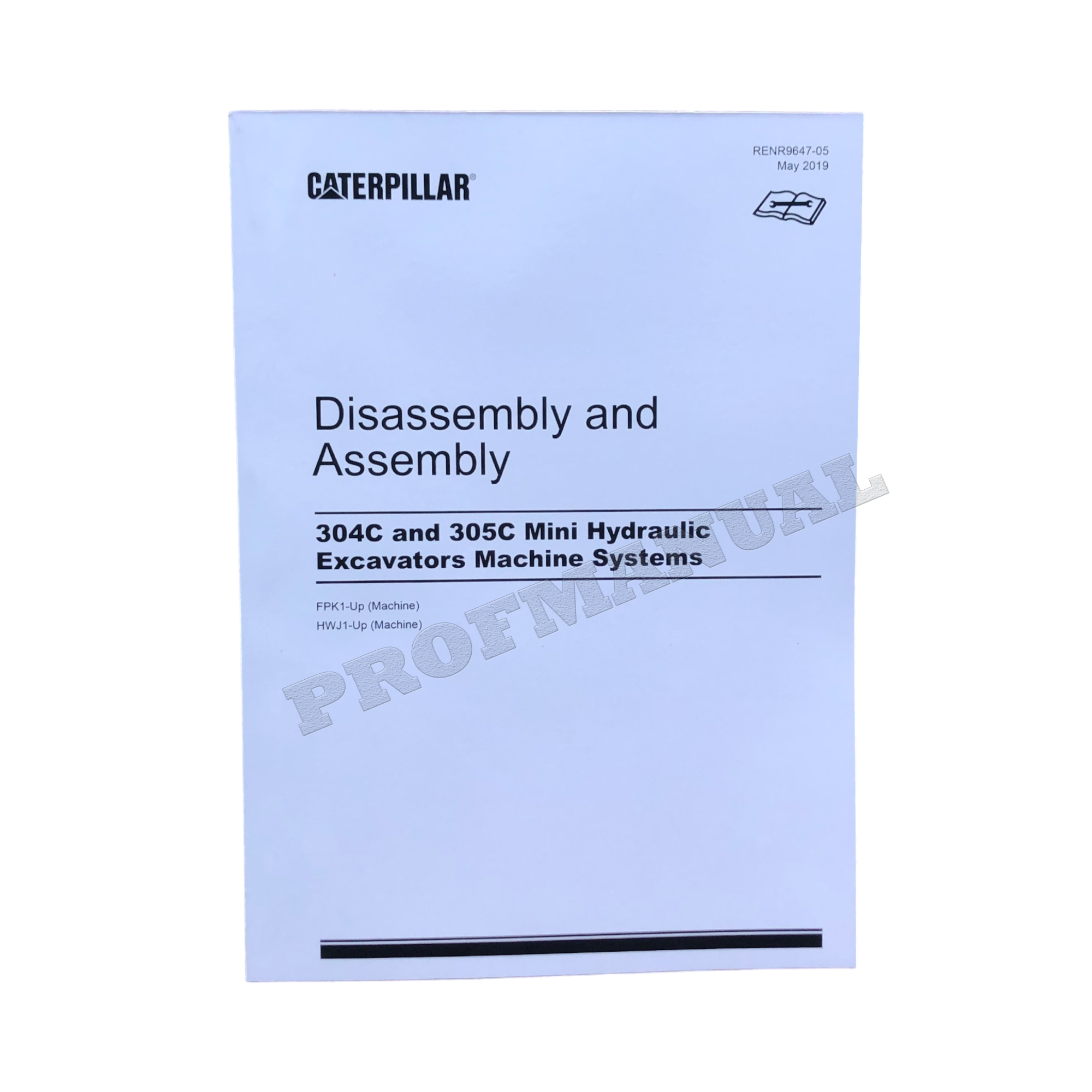 Manual de servicio de la excavadora Caterpillar 305C CONJUNTO COMPLETO N.º DE SERIE HWJ y SUPERIORES