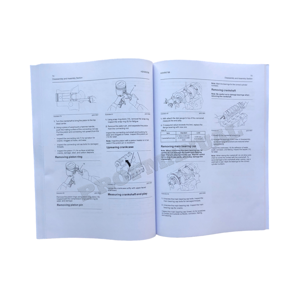 Manual de servicio de la excavadora Caterpillar 305C CONJUNTO COMPLETO N.º DE SERIE HWJ y SUPERIORES