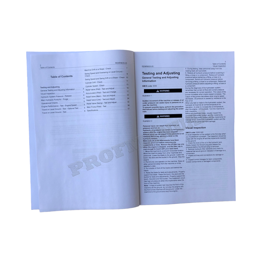 Manual de servicio de la excavadora Caterpillar 305C CONJUNTO COMPLETO N.º DE SERIE HWJ y SUPERIORES