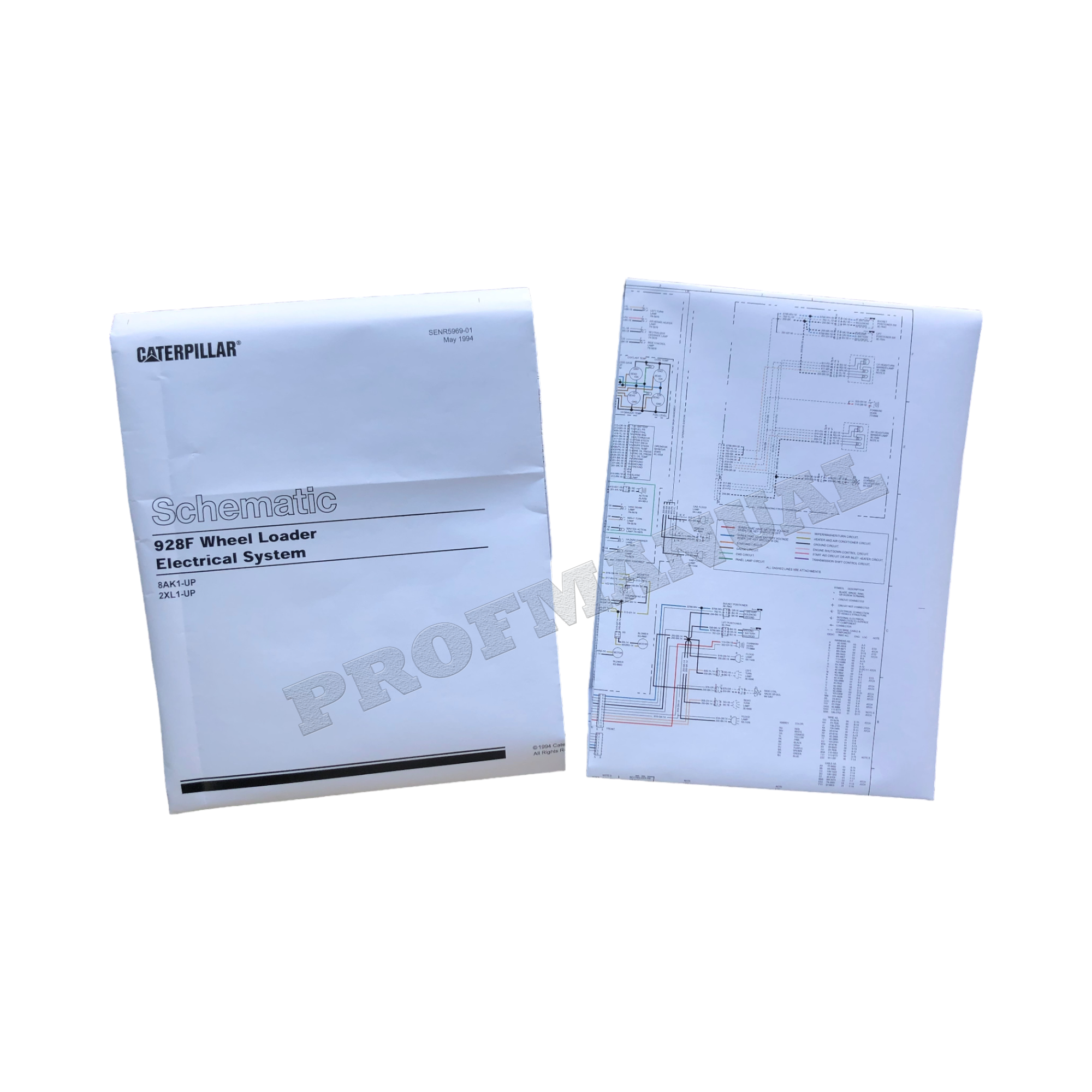Manual de servicio esquemático del sistema eléctrico de la cargadora de ruedas Caterpillar 928F