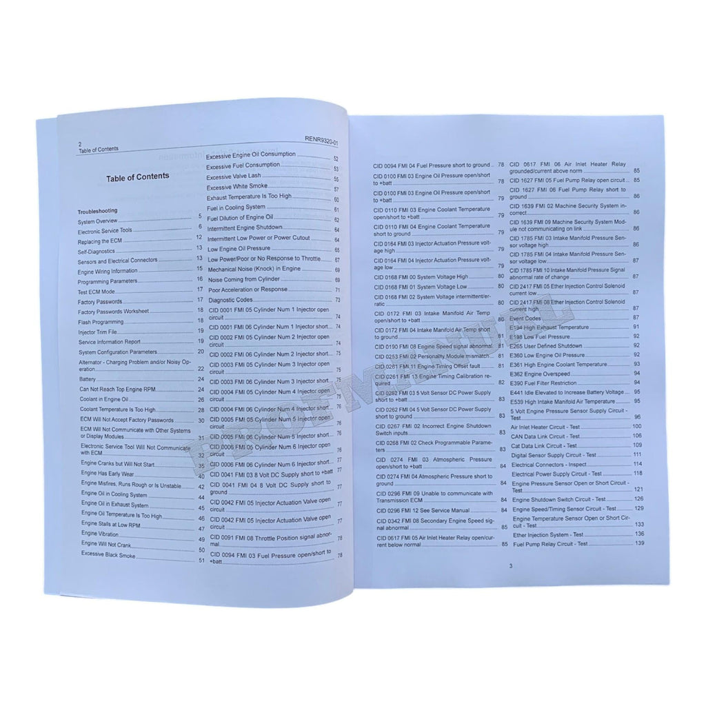 Caterpillar C7 Engine Skidder Disassem Assem Test Adjust Manual SET 5 BOOKS