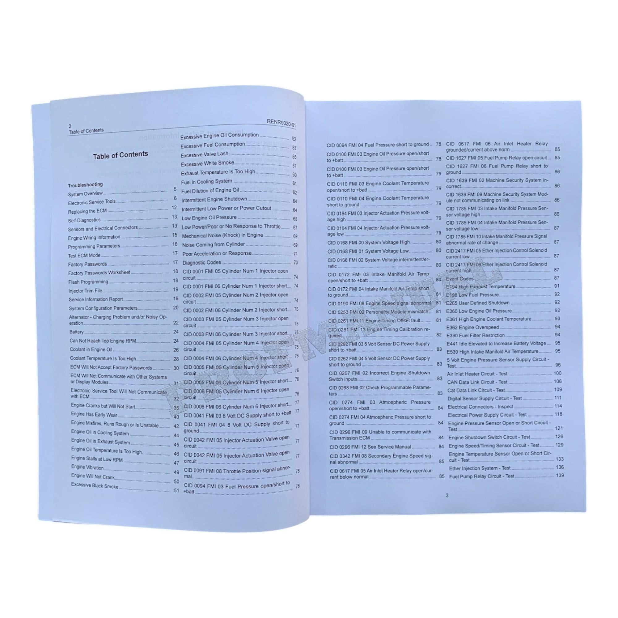 Caterpillar C7 Engine Skidder Disassem Assem Test Adjust Manual SET 5 BOOKS