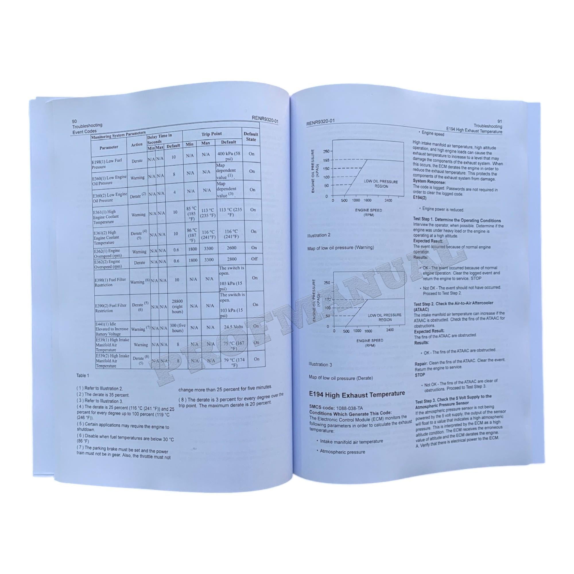 Caterpillar C7 Engine Skidder Disassem Assem Test Adjust Manual SET 5 BOOKS