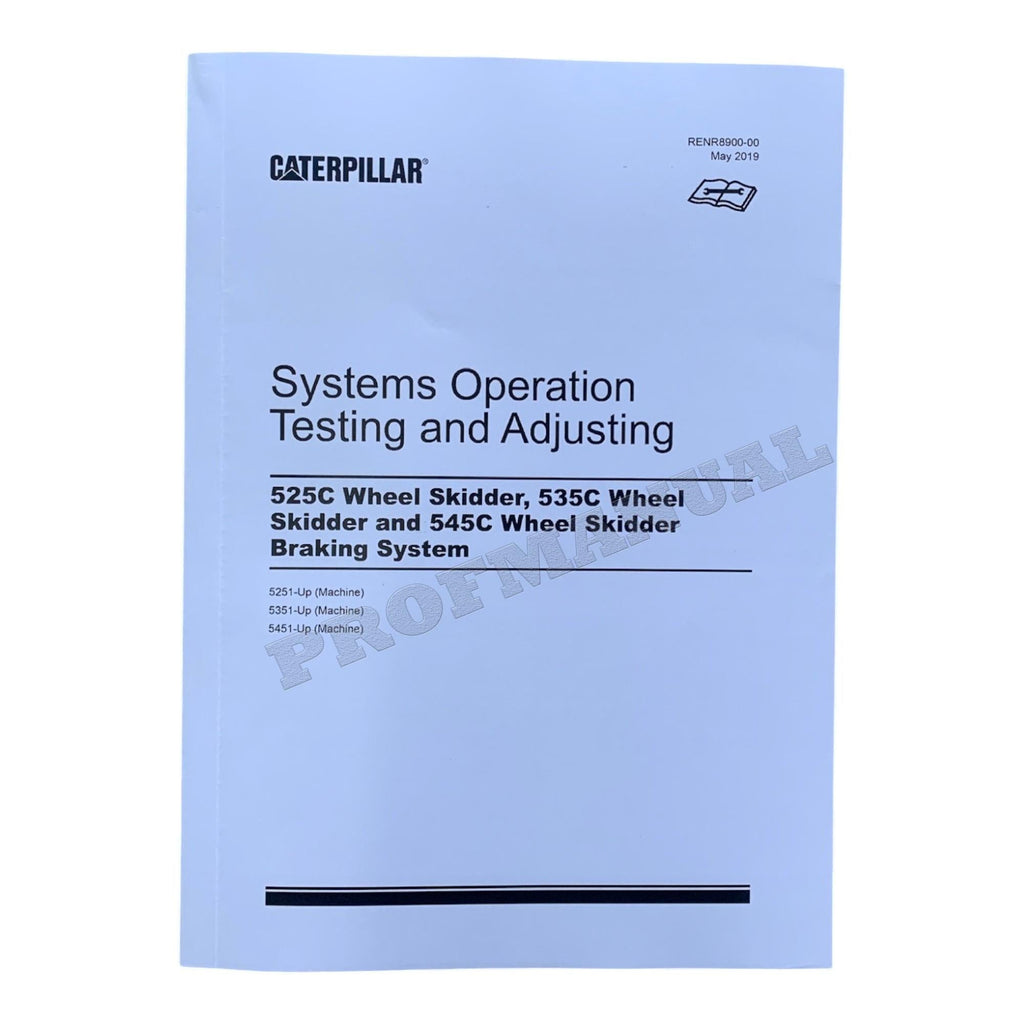 Caterpillar 525C 535C 545C WHEEL Skidder Full Service Manual *Send serial number