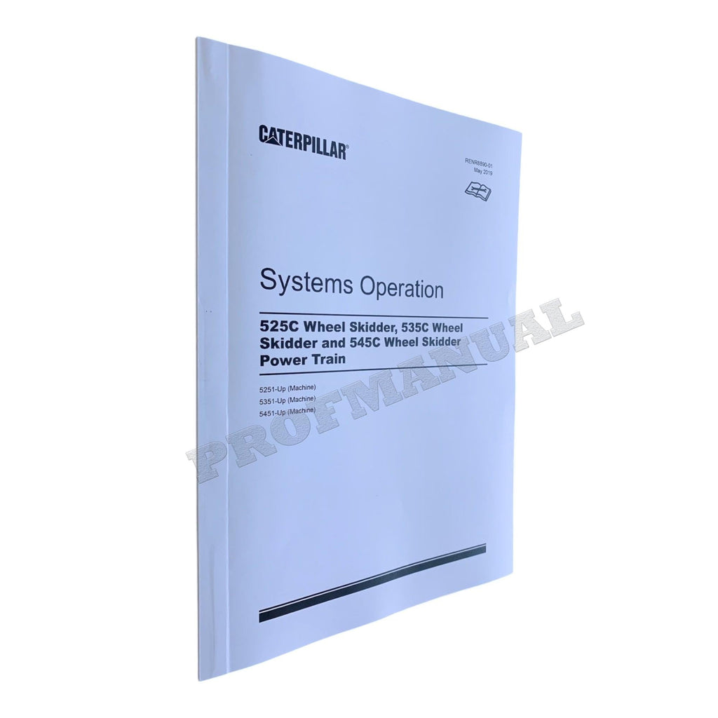 Caterpillar 525C 535C 545C WHEEL Skidder Full Service Manual *Send serial number