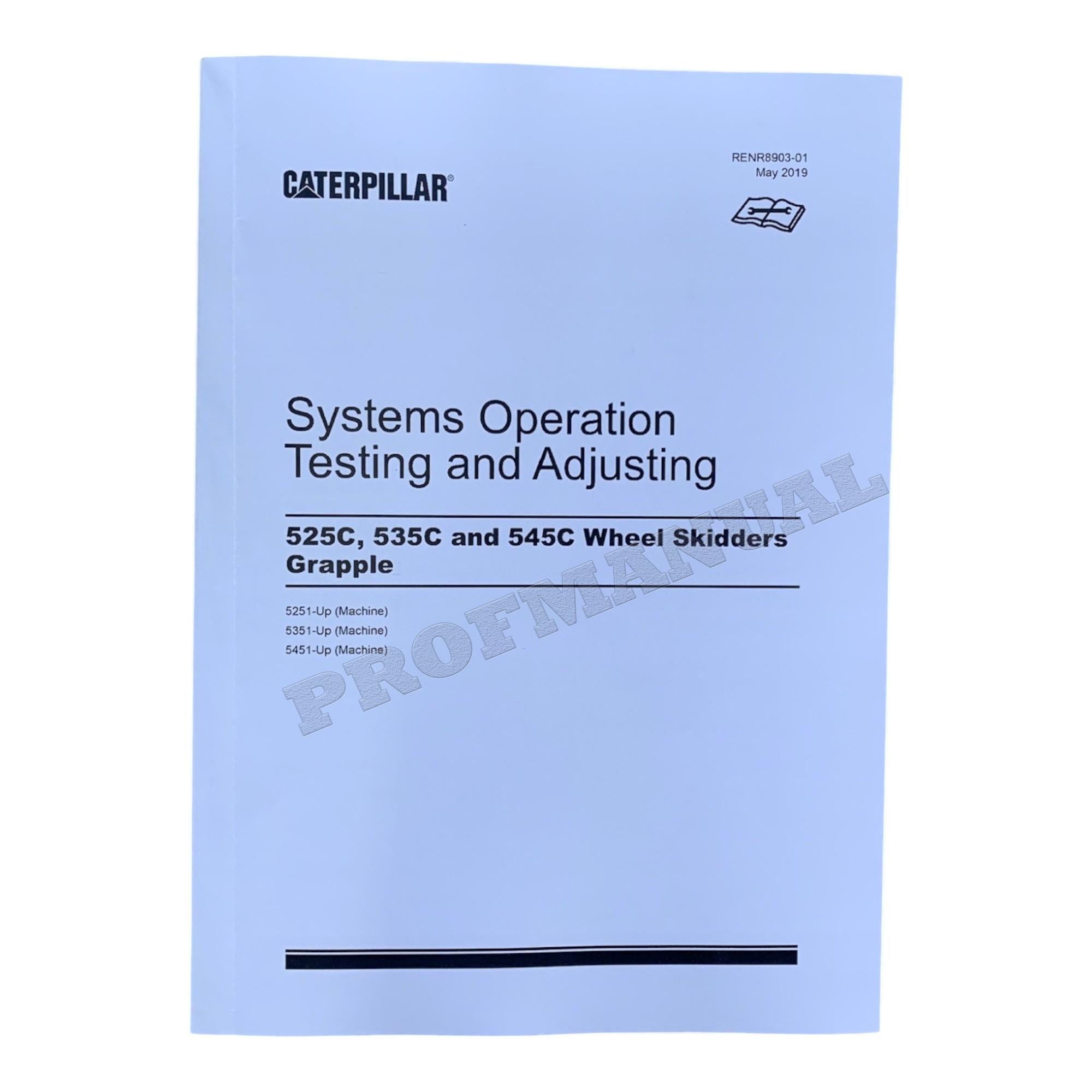 Caterpillar 525C 535C 545C WHEEL Skidder Full Service Manual *Send serial number
