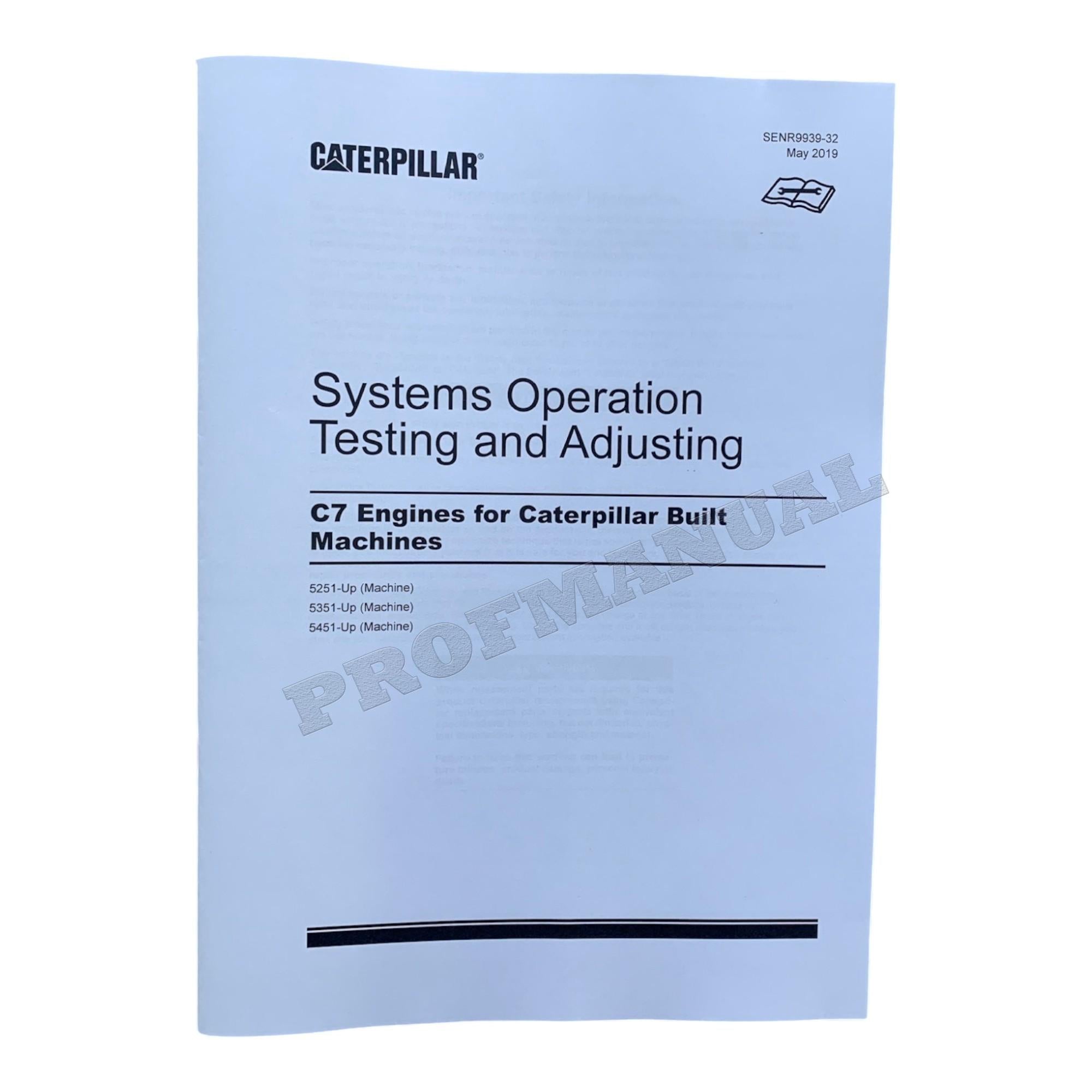 Caterpillar C7 Engine Skidder Disassem Assem Test Adjust Manual SET 5 BOOKS