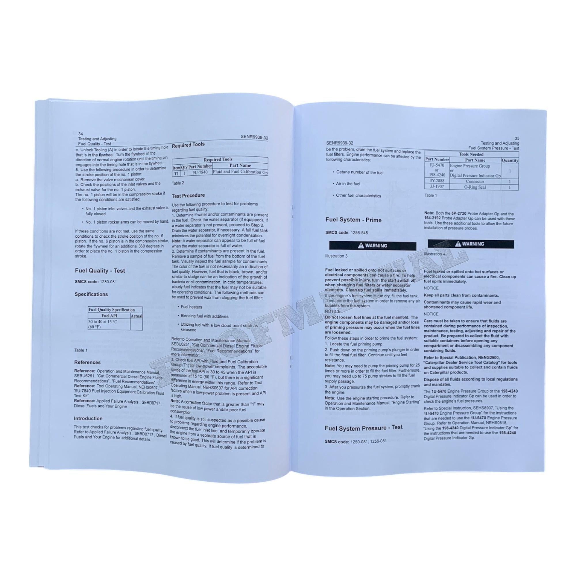 Caterpillar C7 Engine Skidder Disassem Assem Test Adjust Manual SET 5 BOOKS