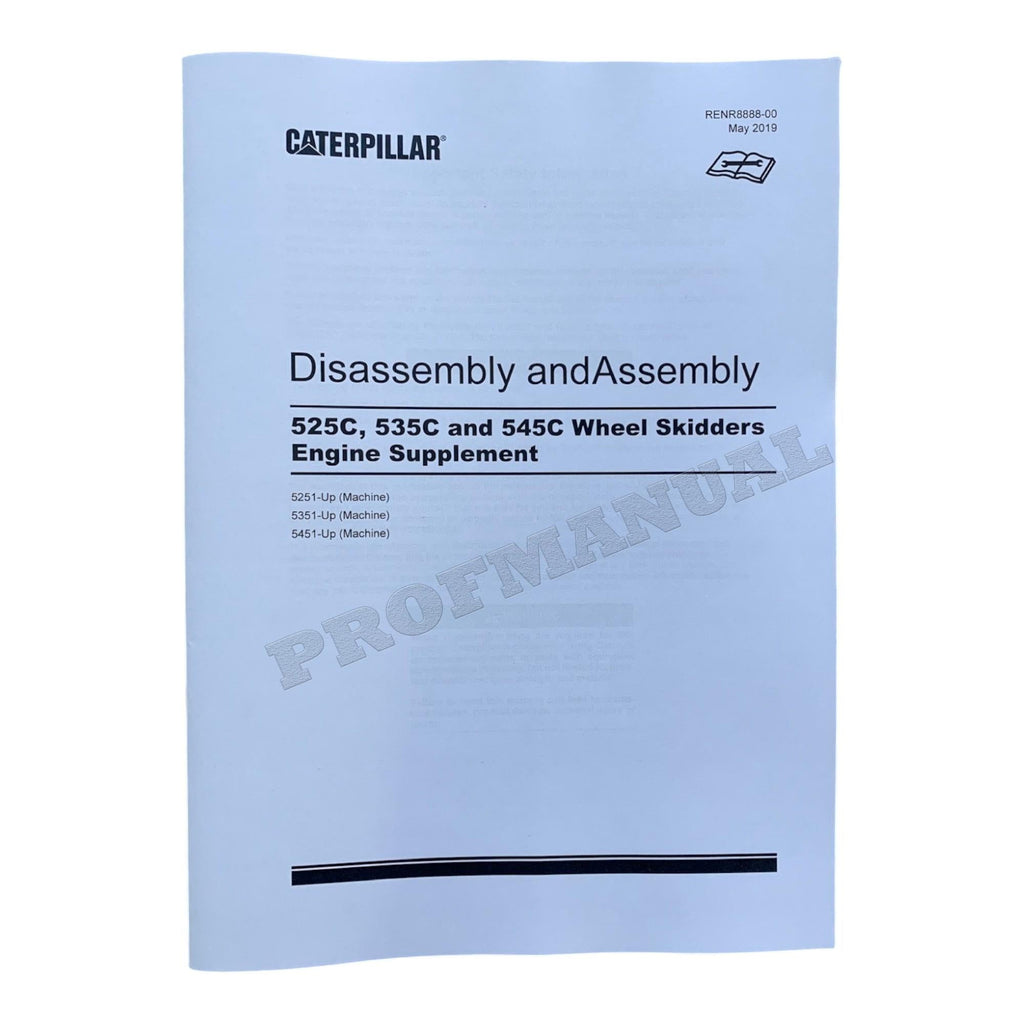 Caterpillar C7 Engine Skidder Disassem Assem Test Adjust Manual SET 5 BOOKS