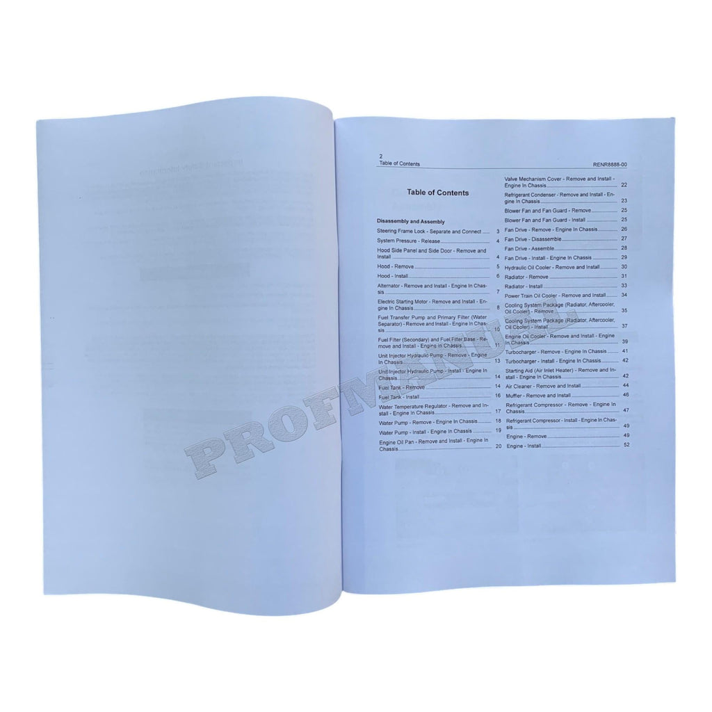 Caterpillar C7 Engine Skidder Disassem Assem Test Adjust Manual SET 5 BOOKS