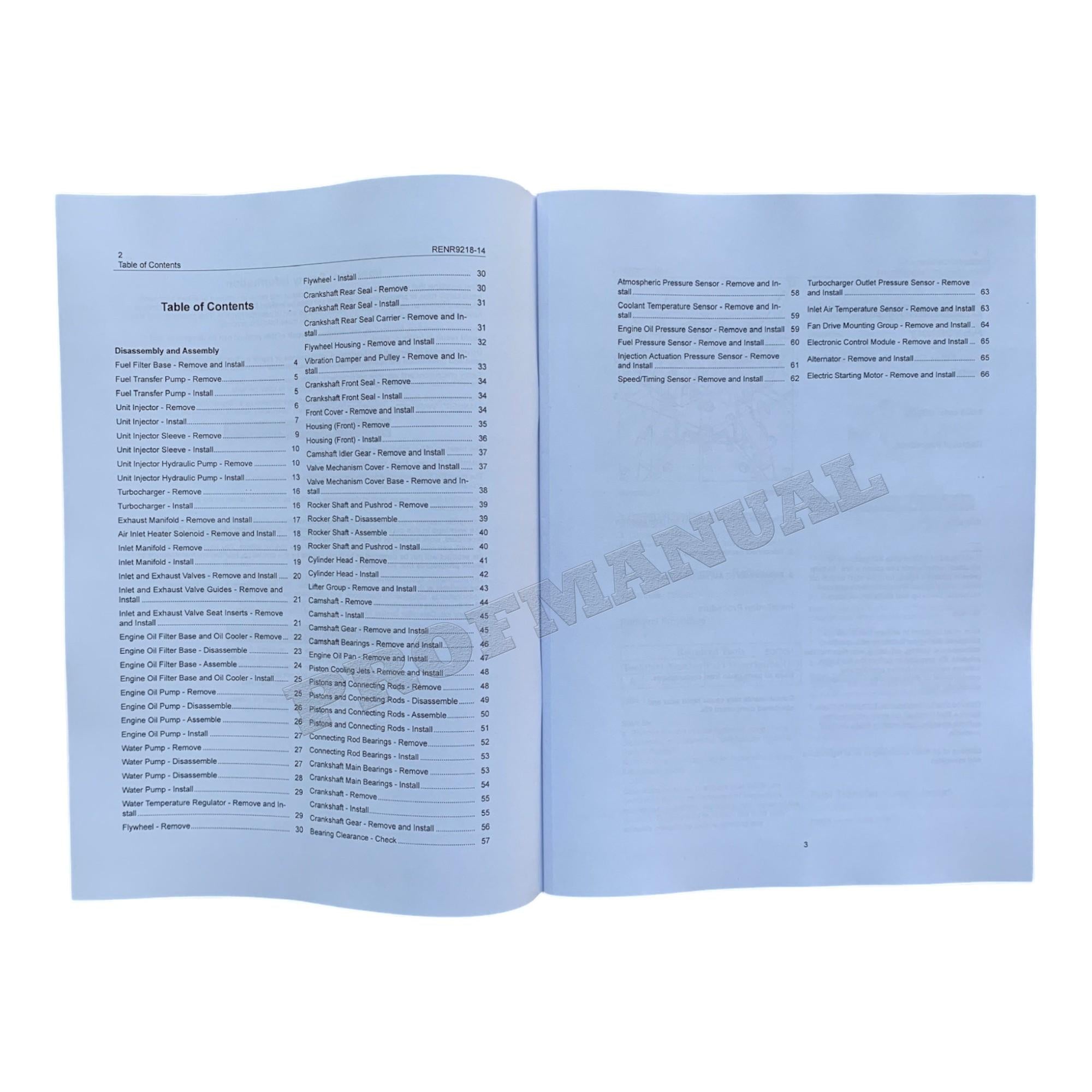 Caterpillar C7 Engine Skidder Disassem Assem Test Adjust Manual SET 5 BOOKS