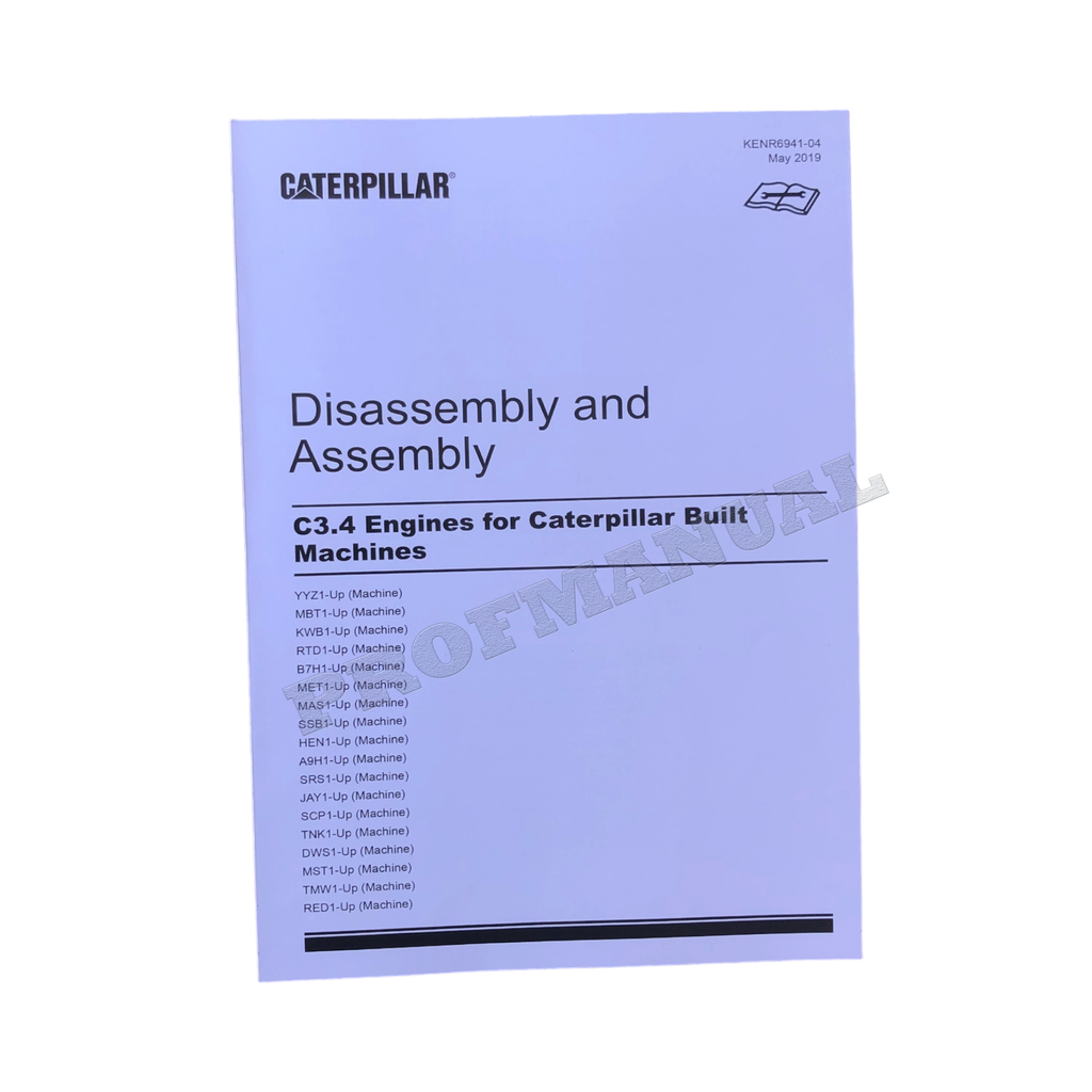 Caterpillar 279C 289C 289C2 Loader C3.4 Engine Service Manual Disassem Assem +Suppl