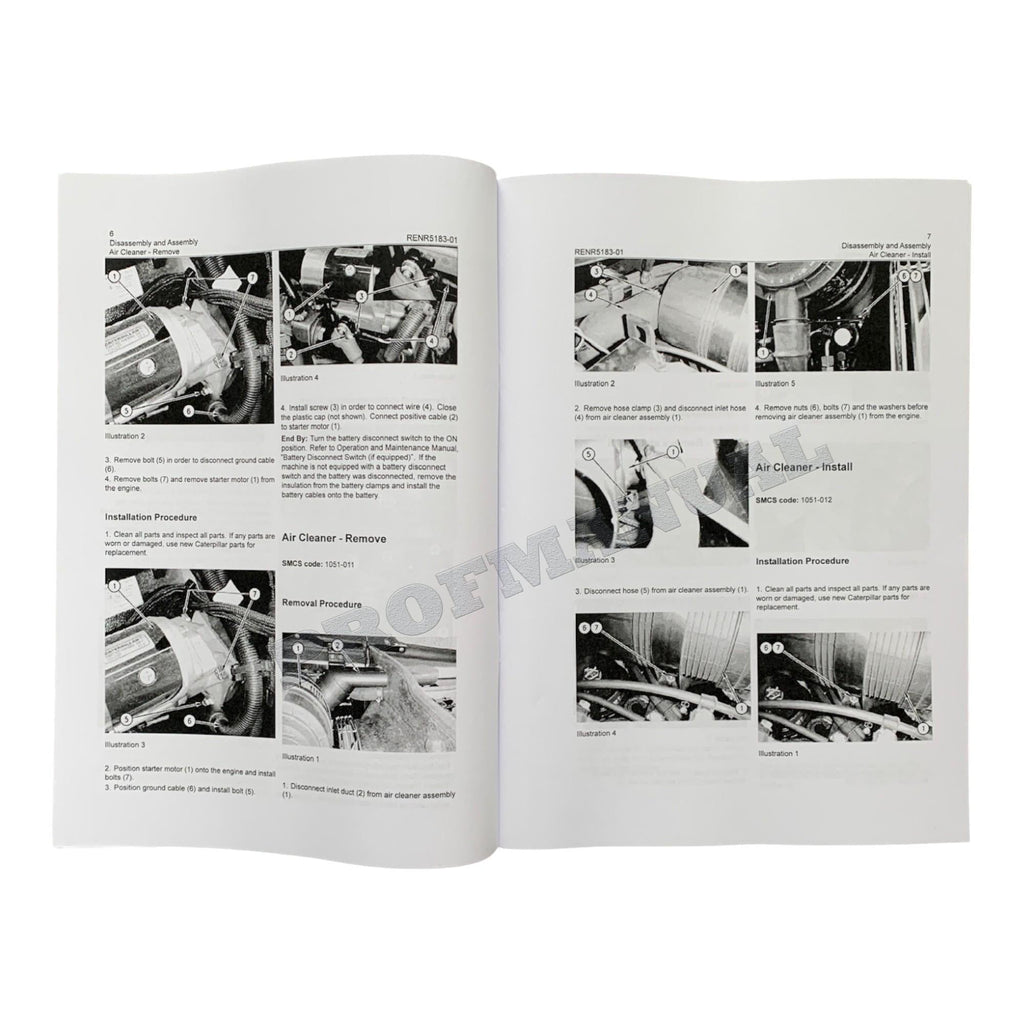 Caterpillar TH350B TH355B TH360B TH460B TH560B TELEHANDLER Full Service Manual
