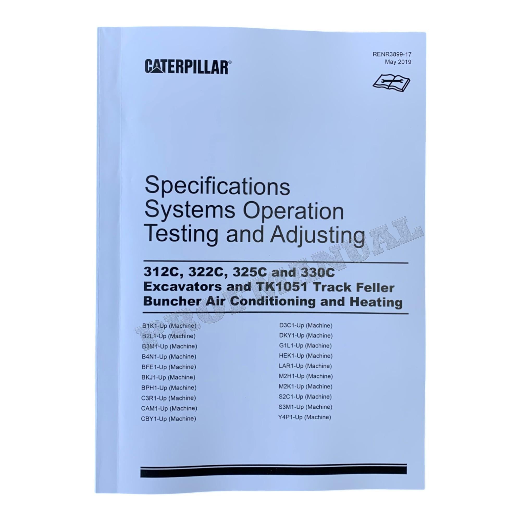 Caterpillar 325C Excavator Full Service Manual 20 books S.N.BFE 1-UP  *Send serial number