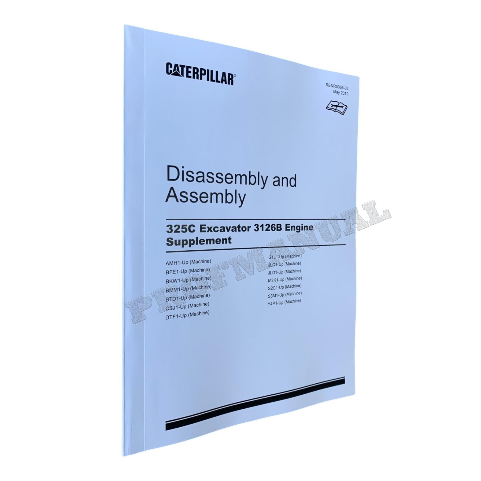 Manual de servicio completo del motor Caterpillar 3126B SNBFE 1-UP *Enviar número de serie