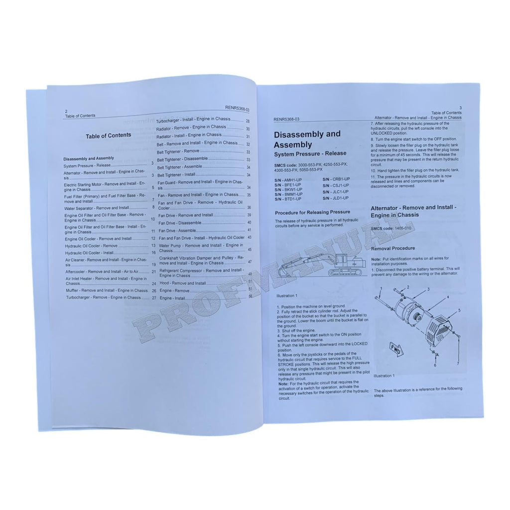 Manual de servicio completo del motor Caterpillar 3126B SNBFE 1-UP *Enviar número de serie