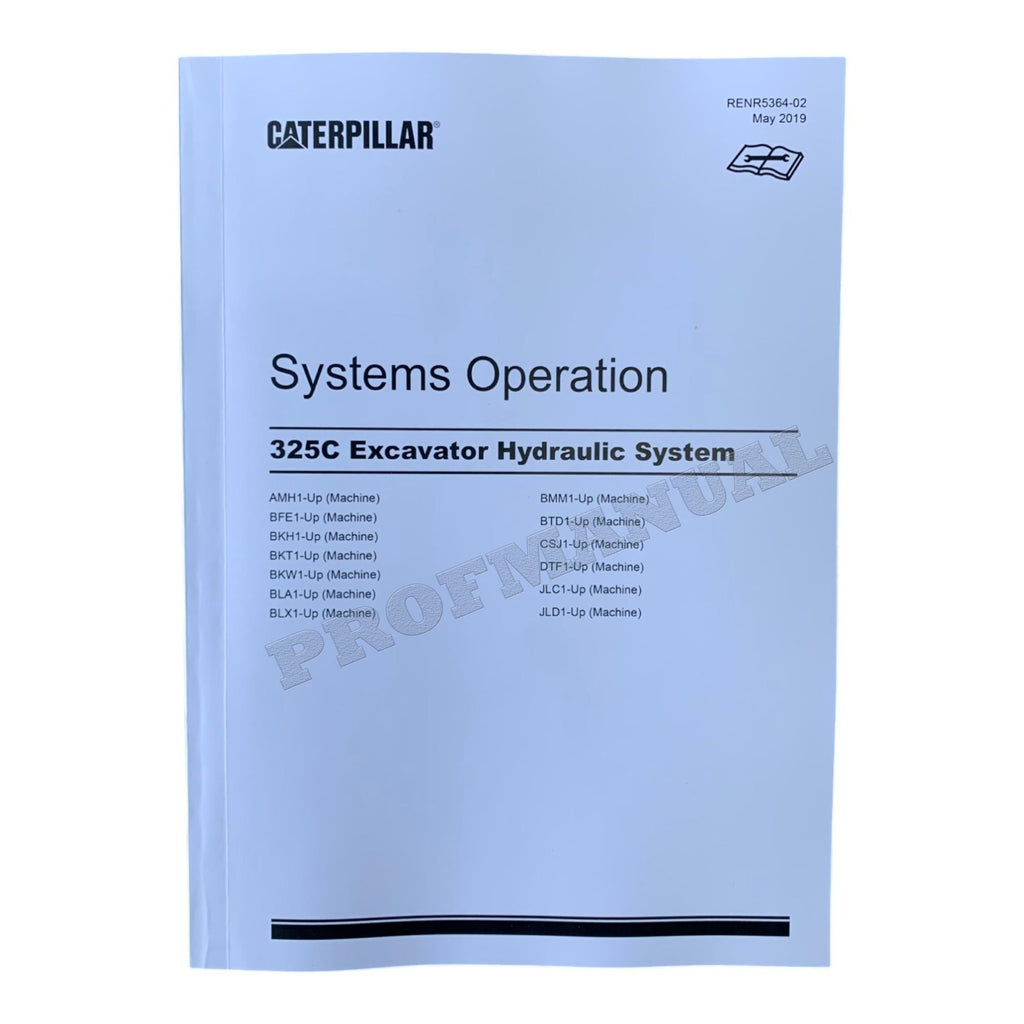 Caterpillar 325C Excavator Full Service Manual 20 books S.N.BFE 1-UP  *Send serial number