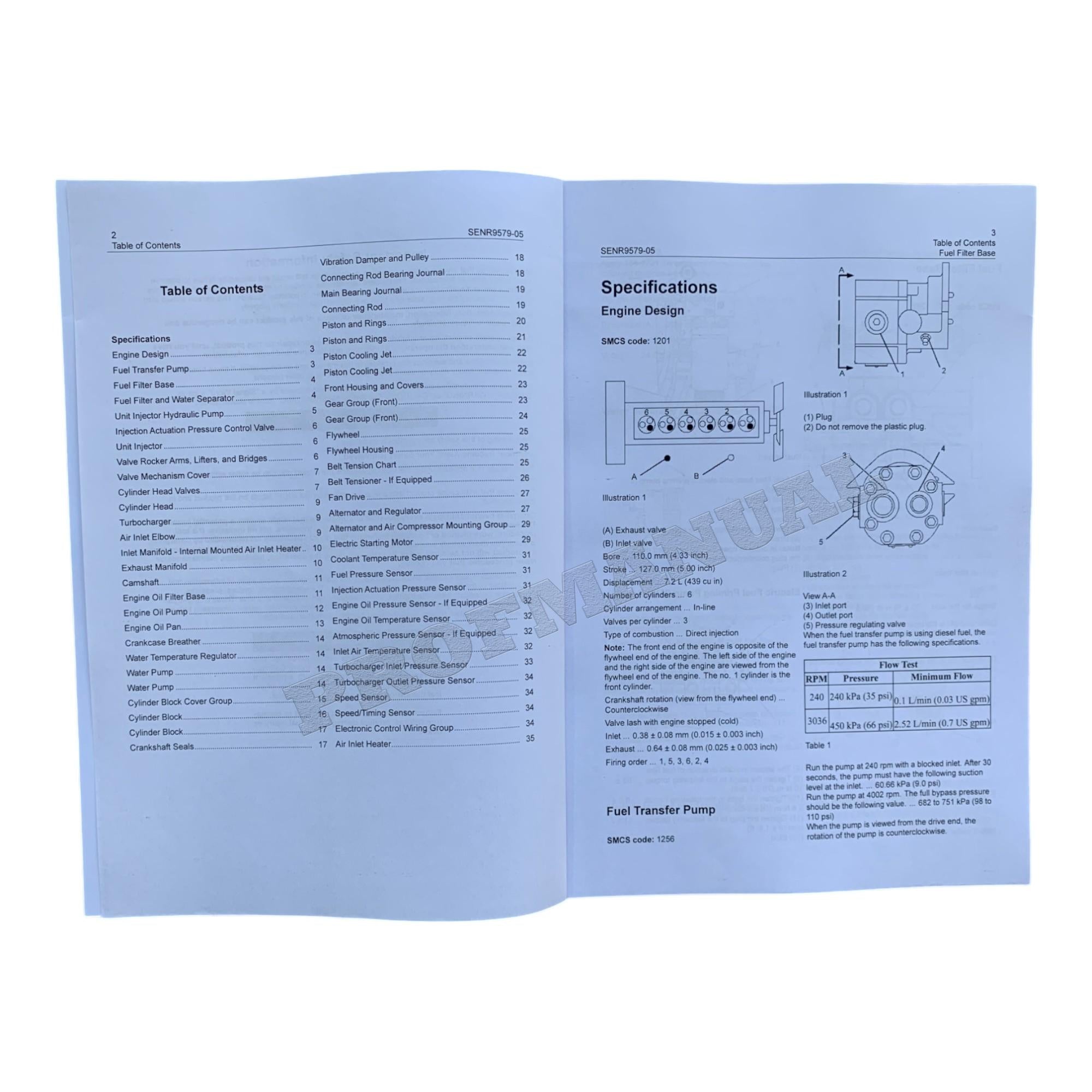 Manual de servicio completo del motor Caterpillar 3126B SNBFE 1-UP *Enviar número de serie