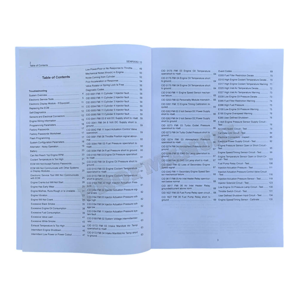 Manual de servicio completo del motor Caterpillar 3126B SNBFE 1-UP *Enviar número de serie